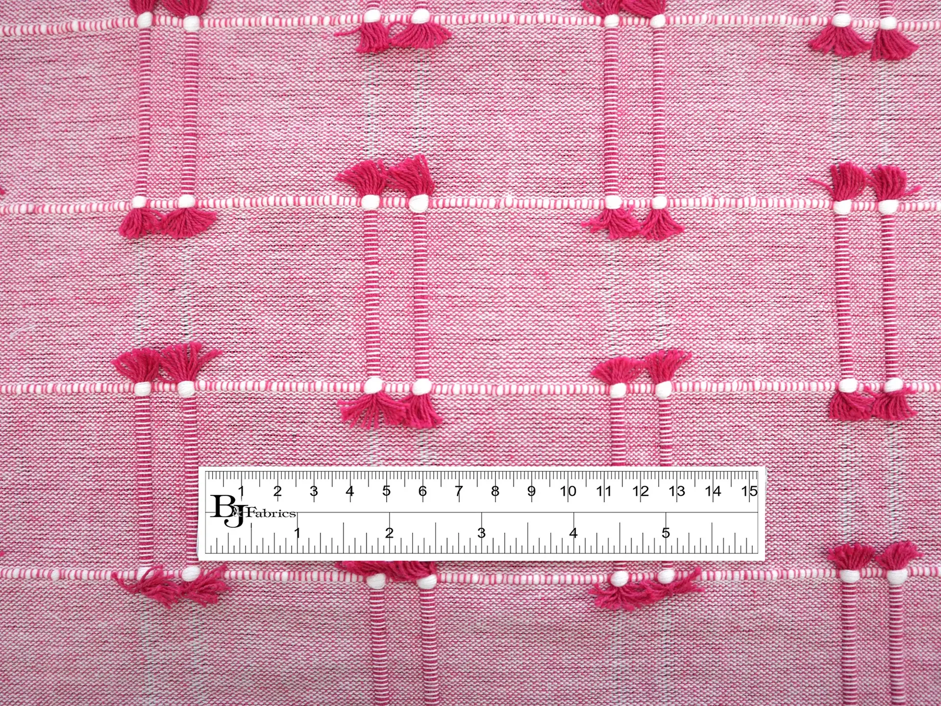 Cotton Novelty with Pink Tassles