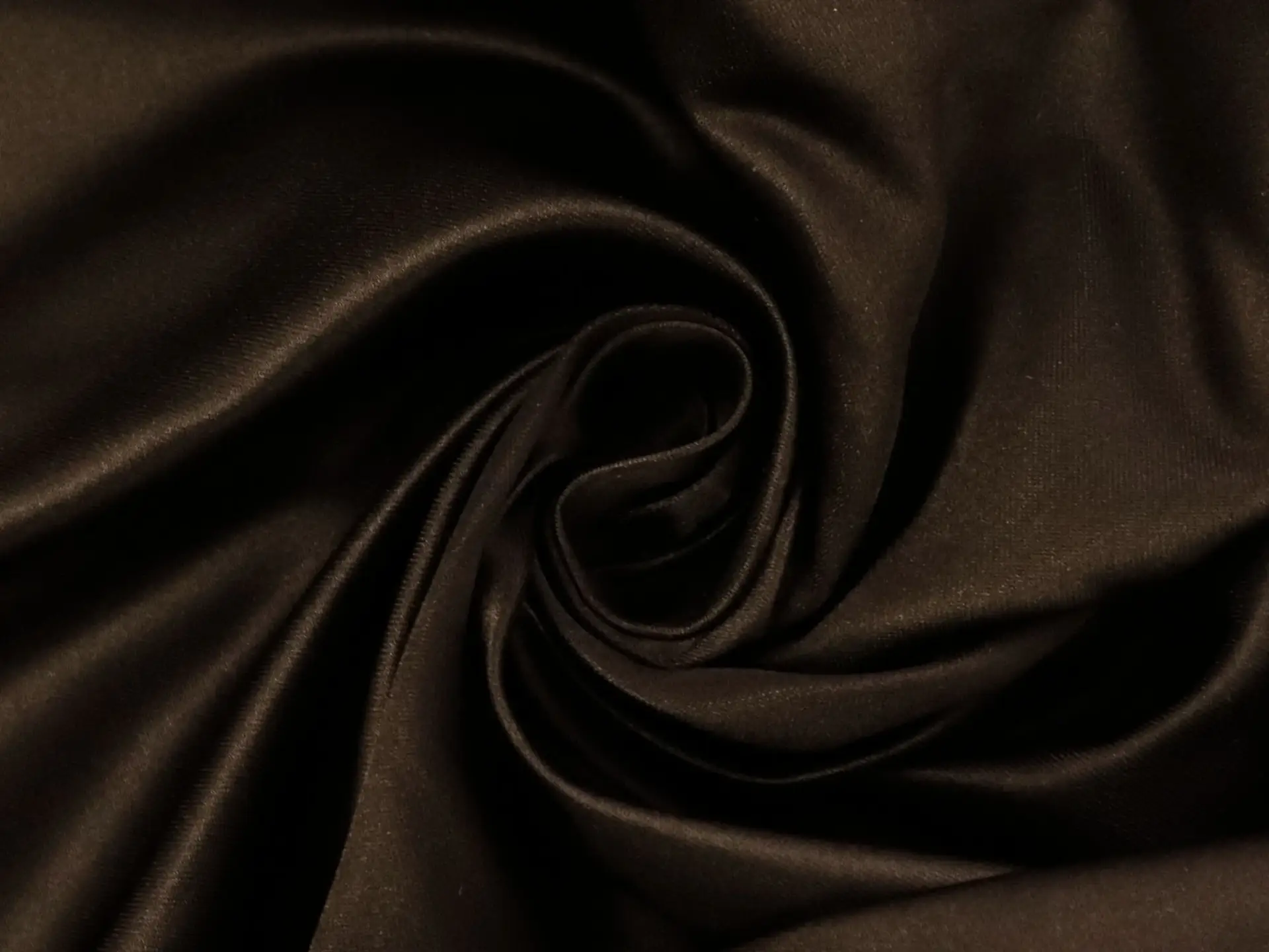 Silk and Rayon Duchesse Satin in Brown