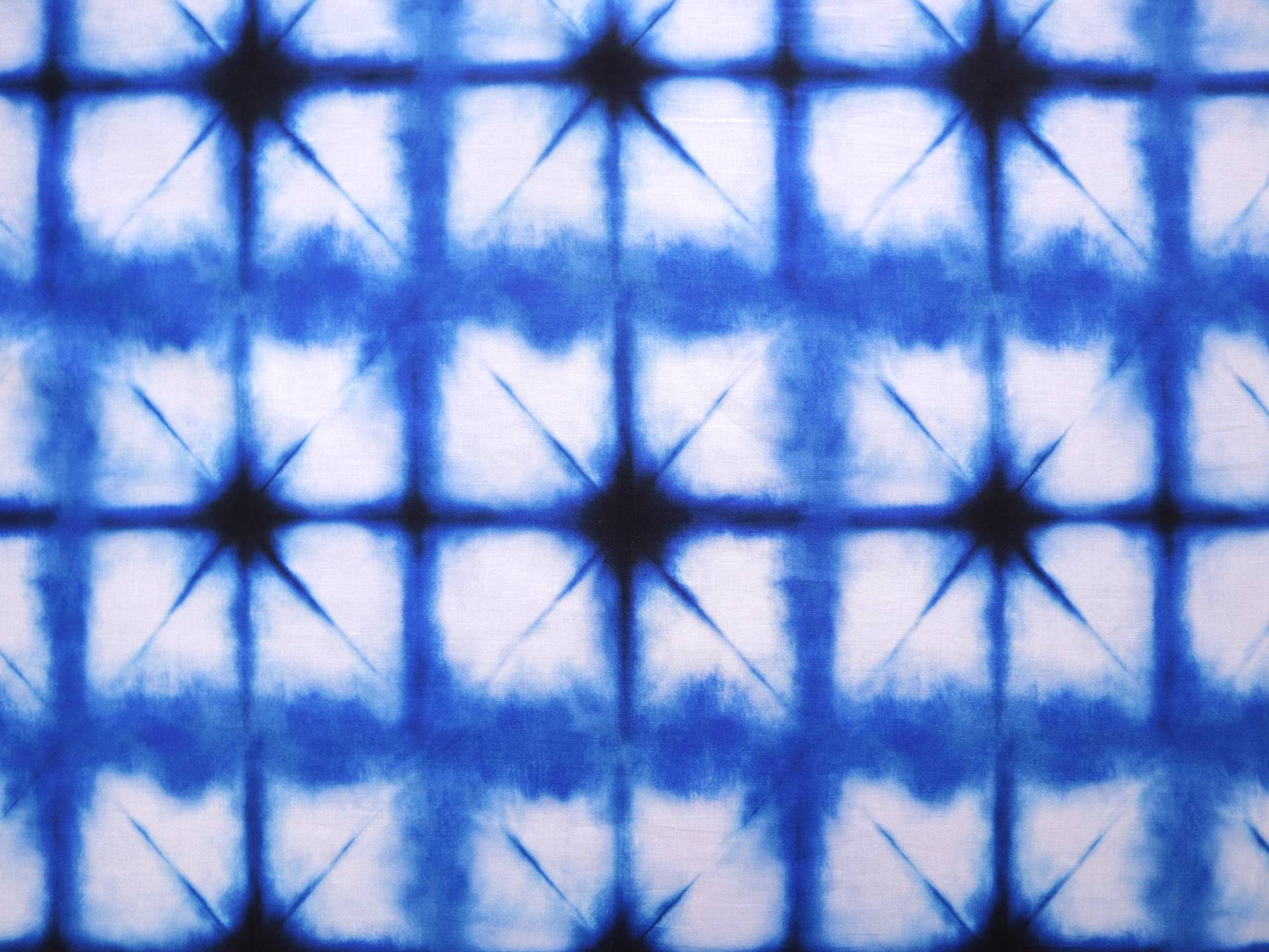 Cotton Broadcloth with Electric Blue Tie-Dye Print