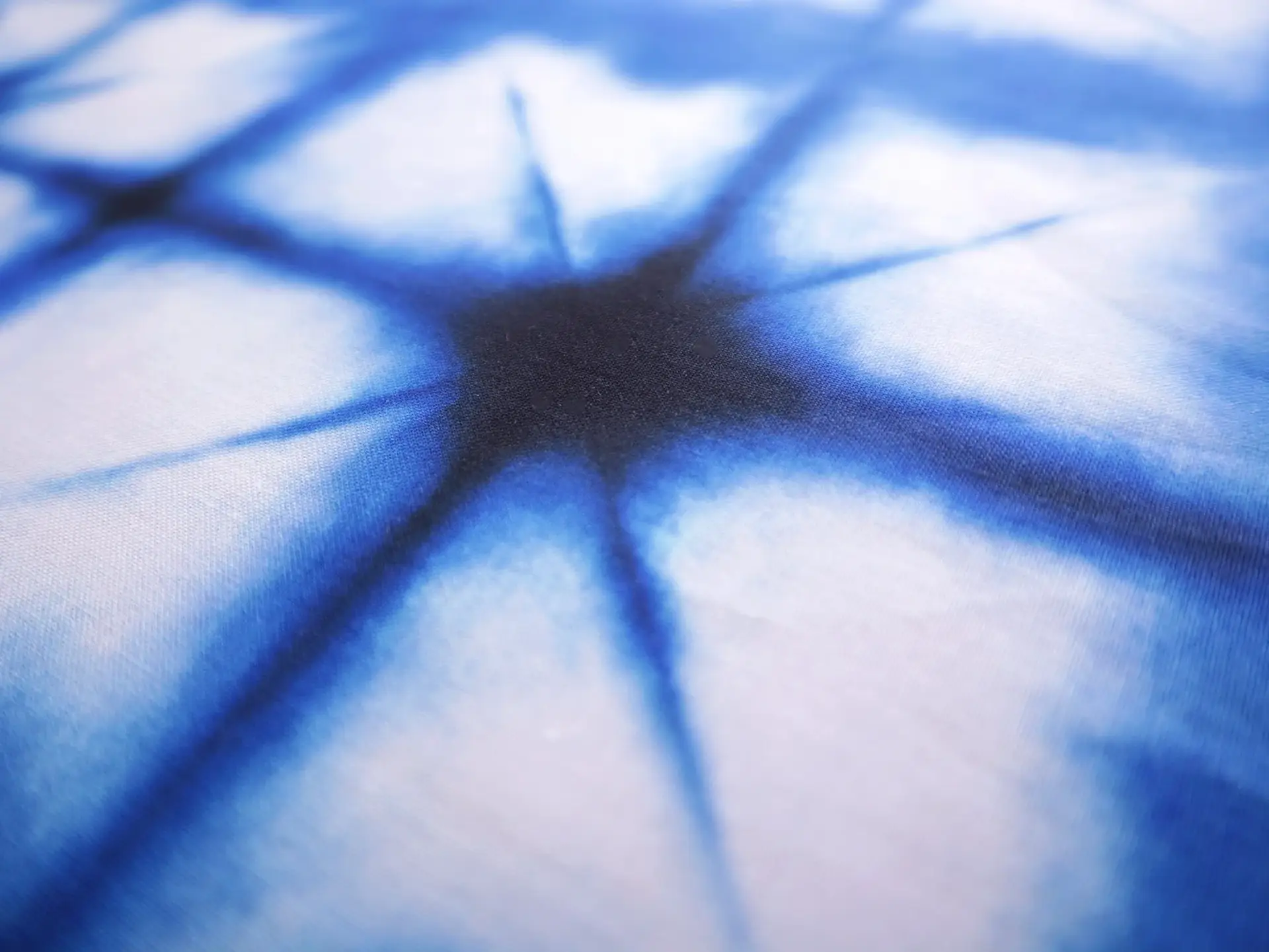 Cotton Broadcloth with Electric Blue Tie-Dye Print