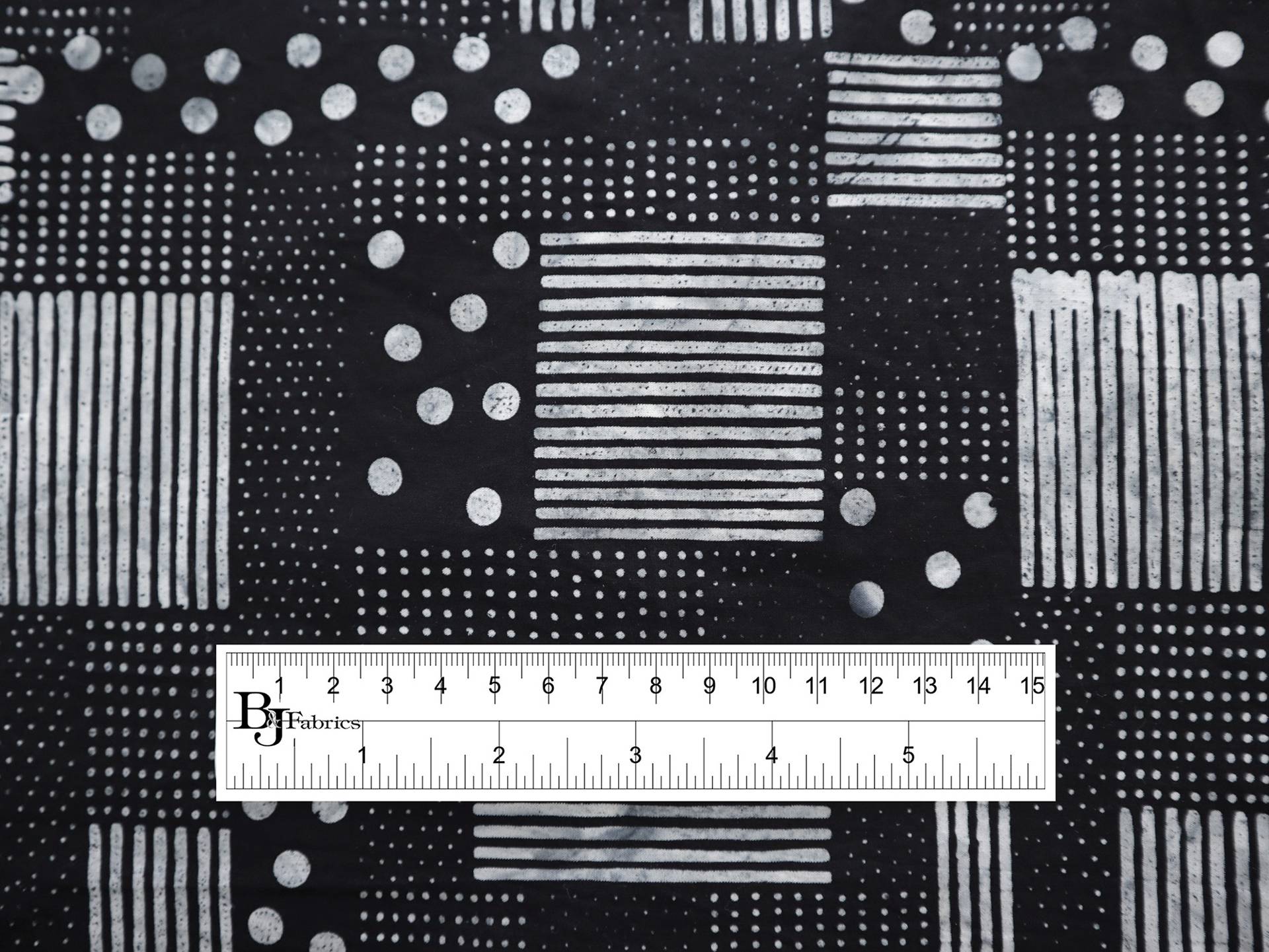 Cotton Batik with Patchwork Print