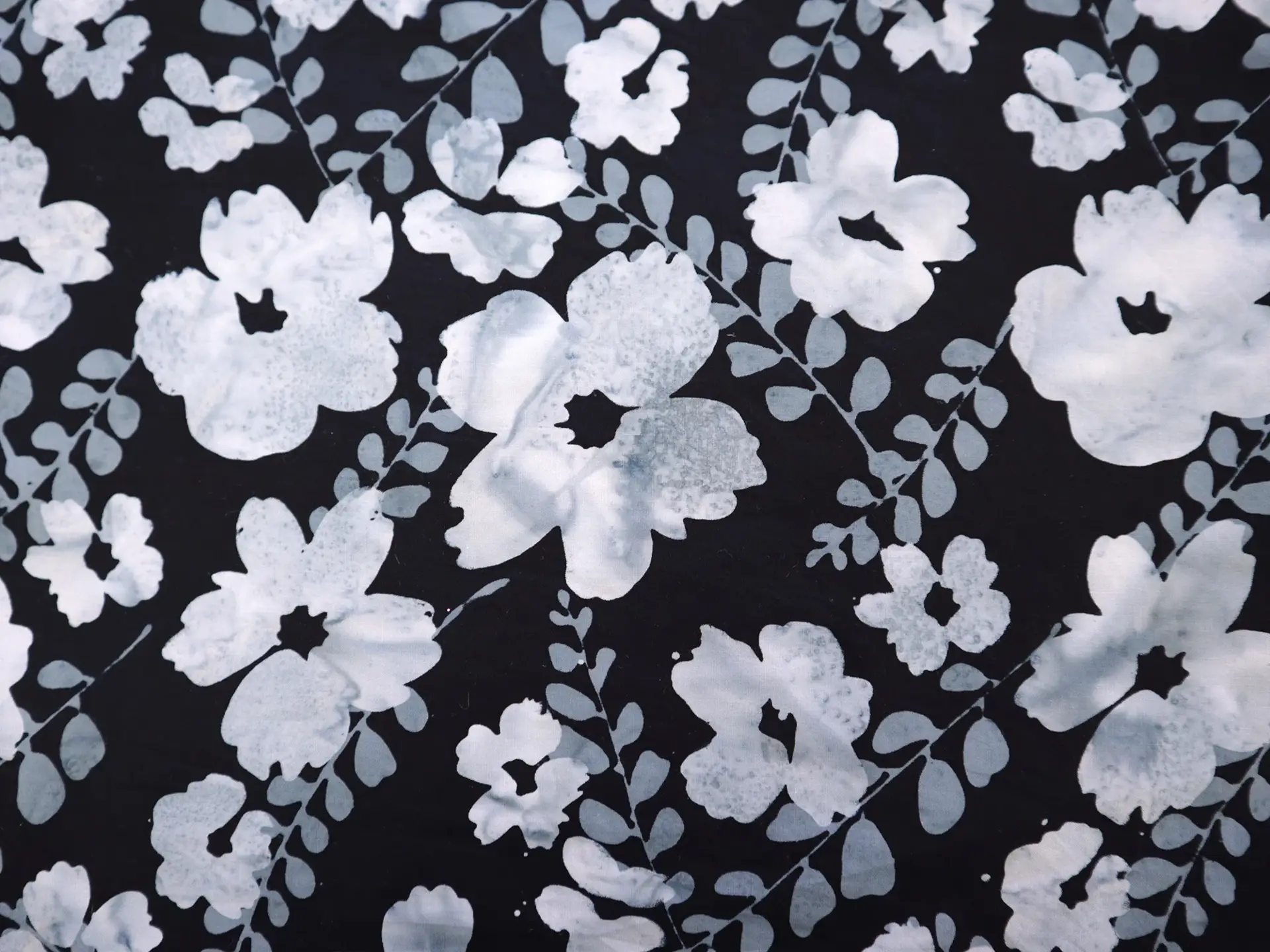 Cotton Batik with Floral Print