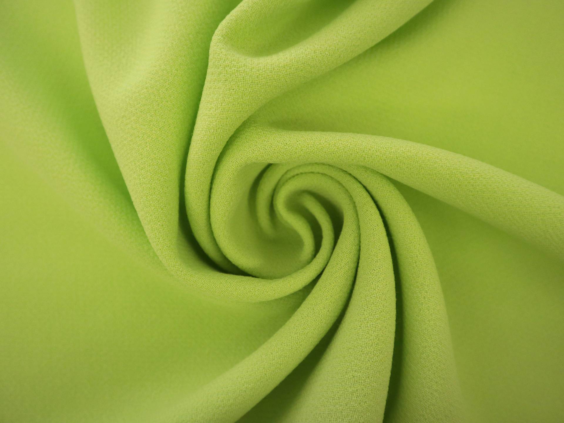 Italian Wool Double Crepe in Lime Green 