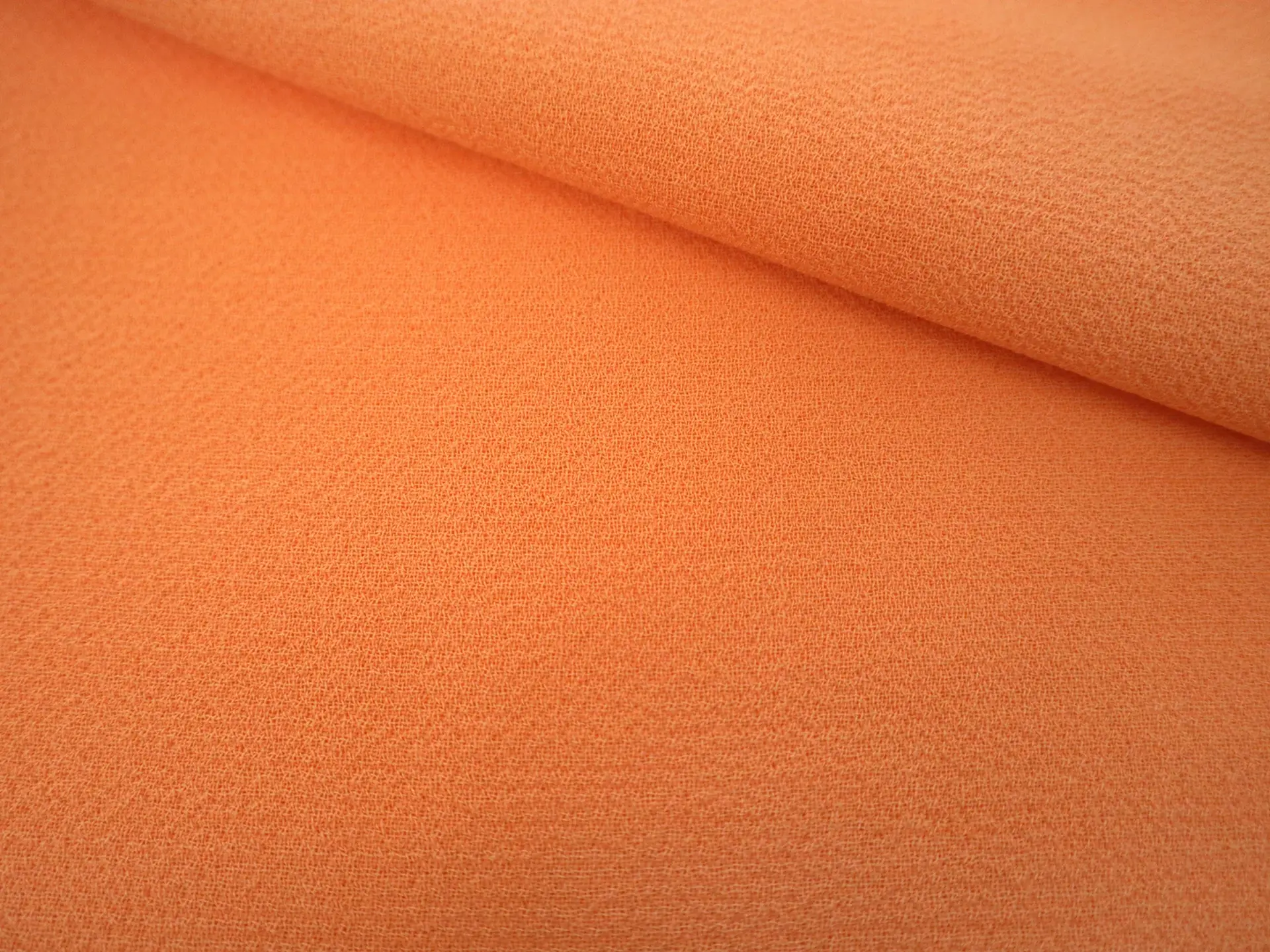 Italian Wool Double Crepe in Bright Orange
