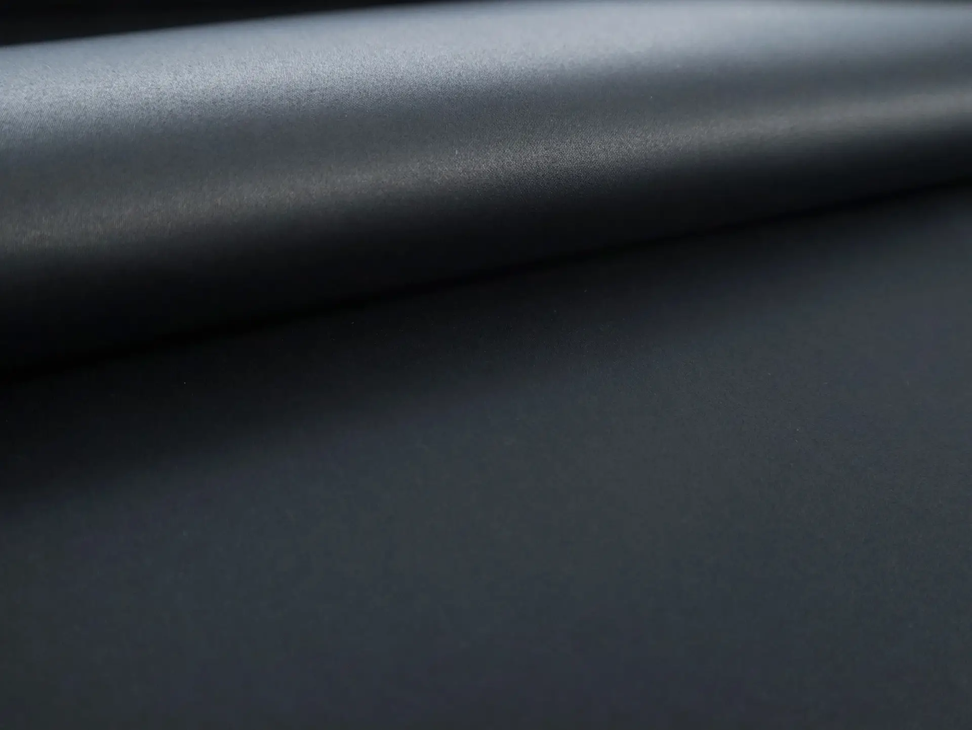 Heavy Cotton Satin in Navy