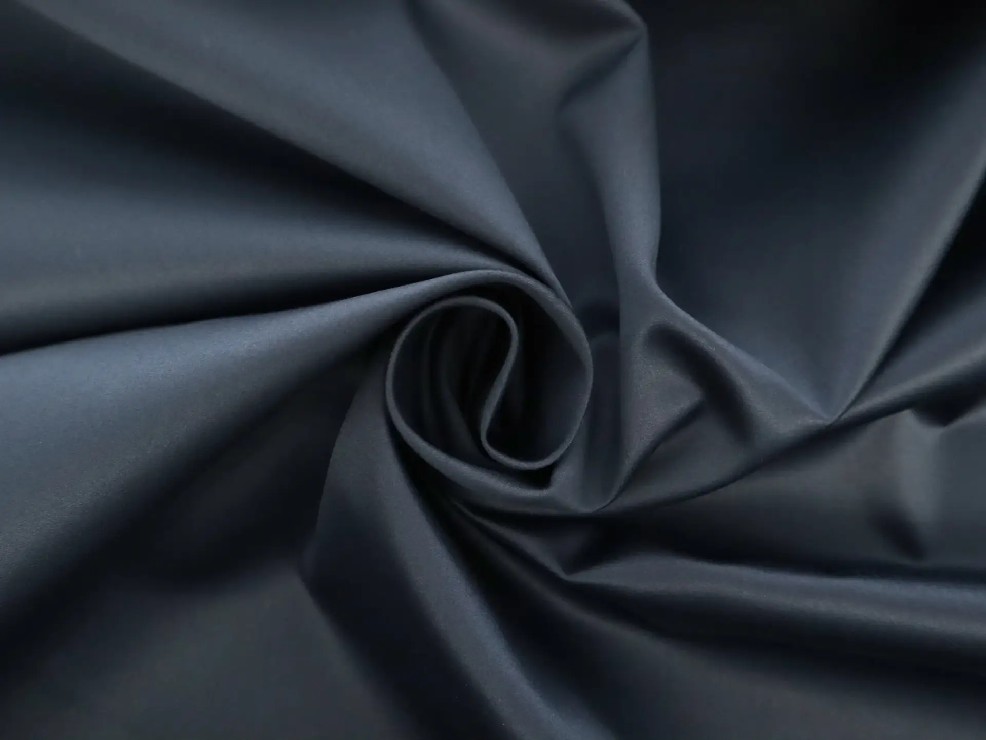 Heavy Cotton Satin in Navy