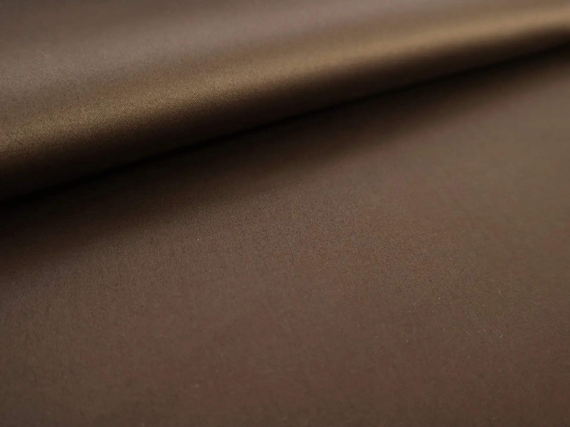 Heavy Cotton Satin in Brown