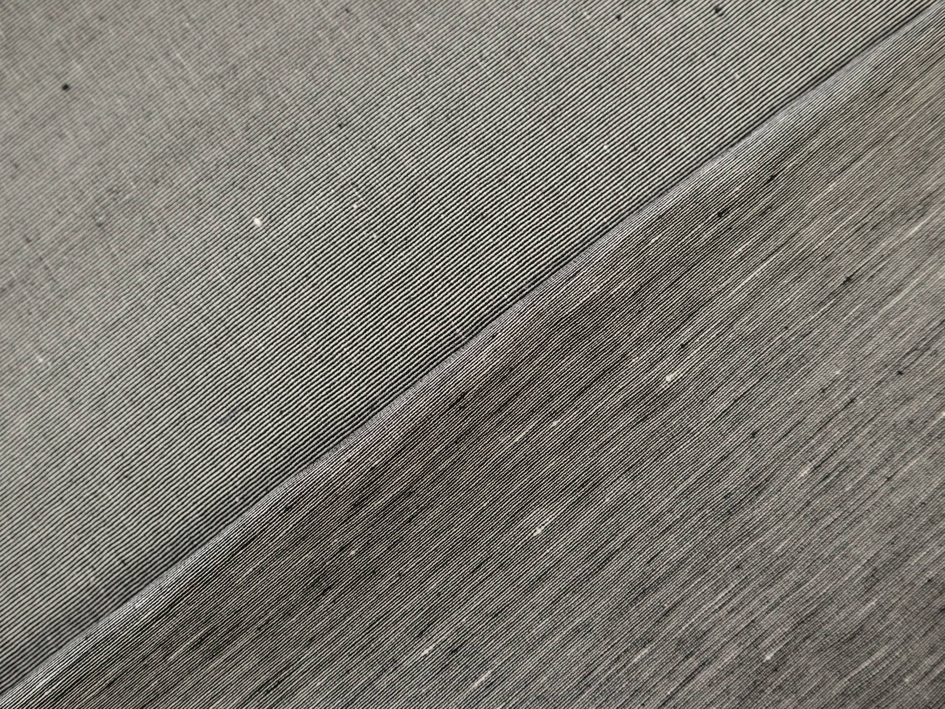 Doubleface Stretch Linen Blend in Sharkfin Black