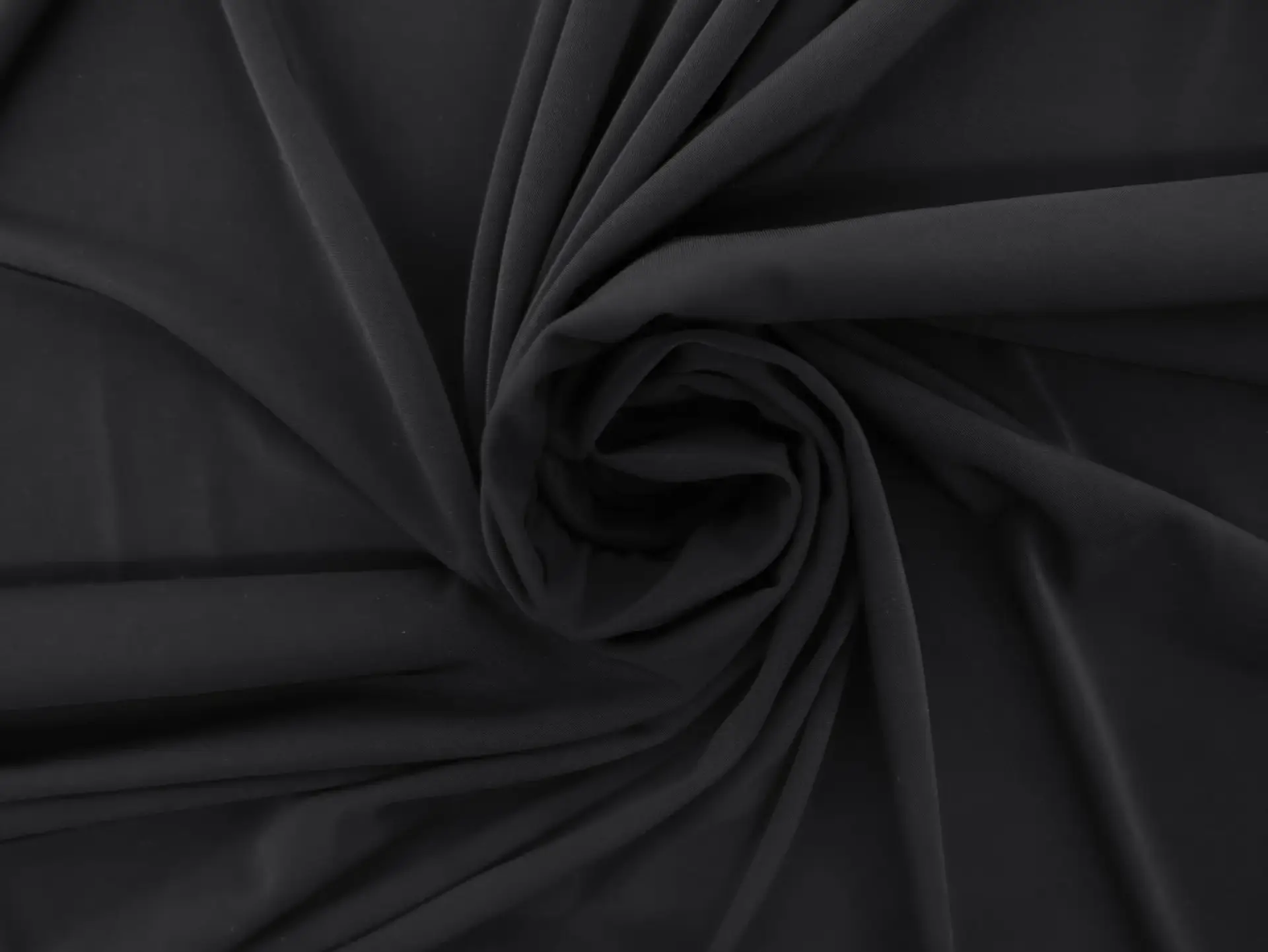 Static Free Polyester Lycra Jersey Lining in Black