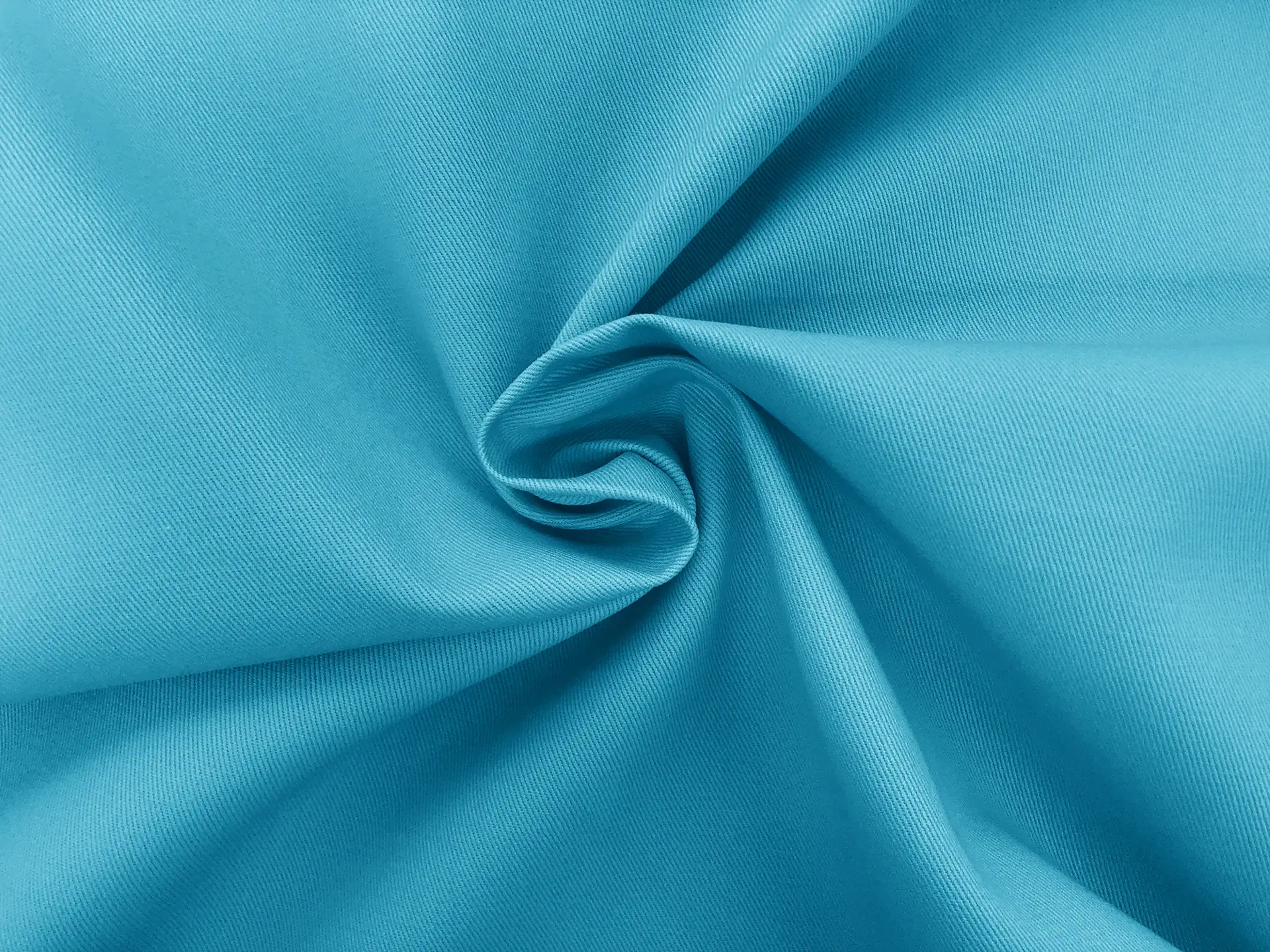 Polyester & Cotton Twill in Turquoise 