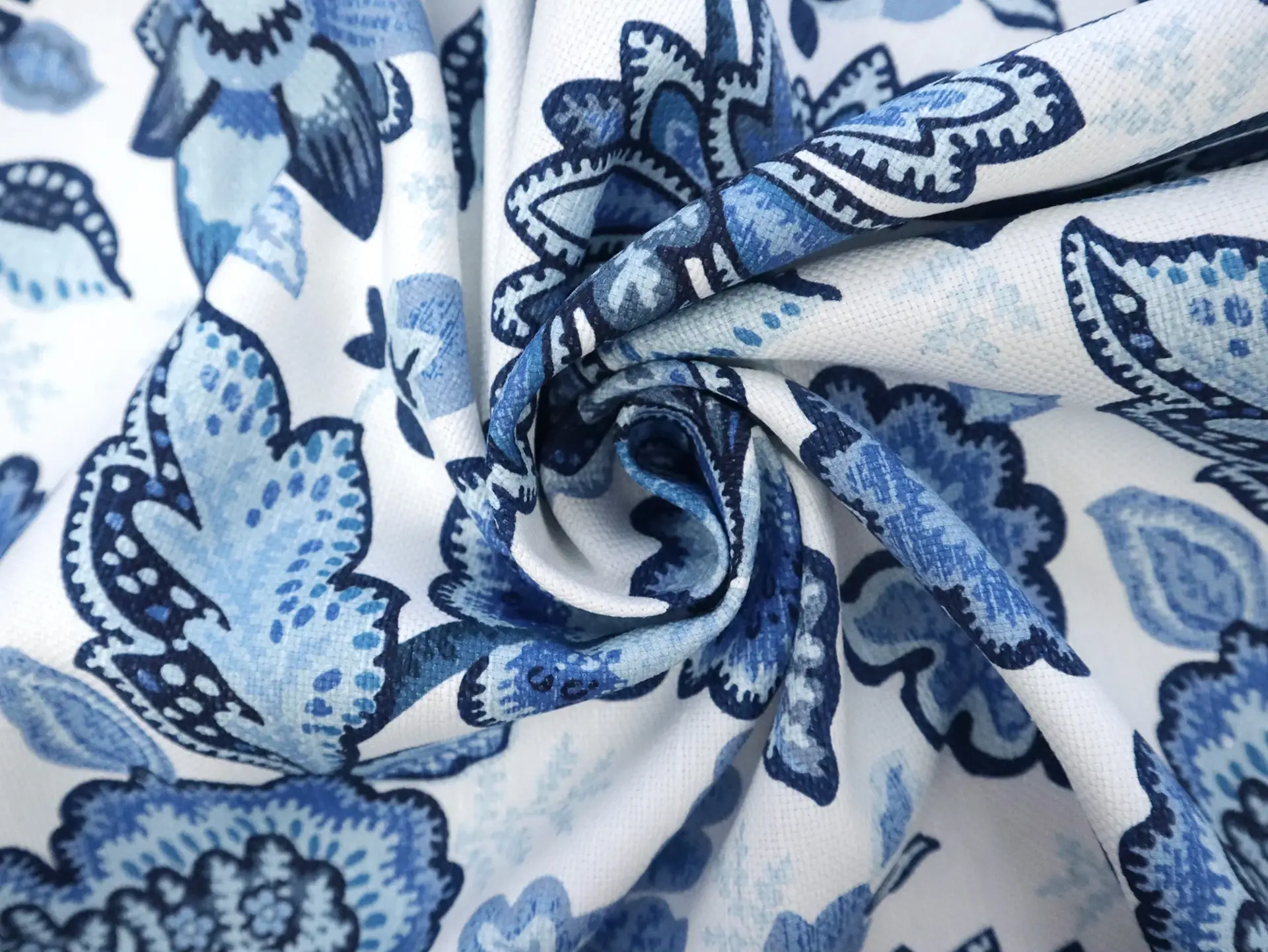 Upholstery with Large Floral Paisley Print
