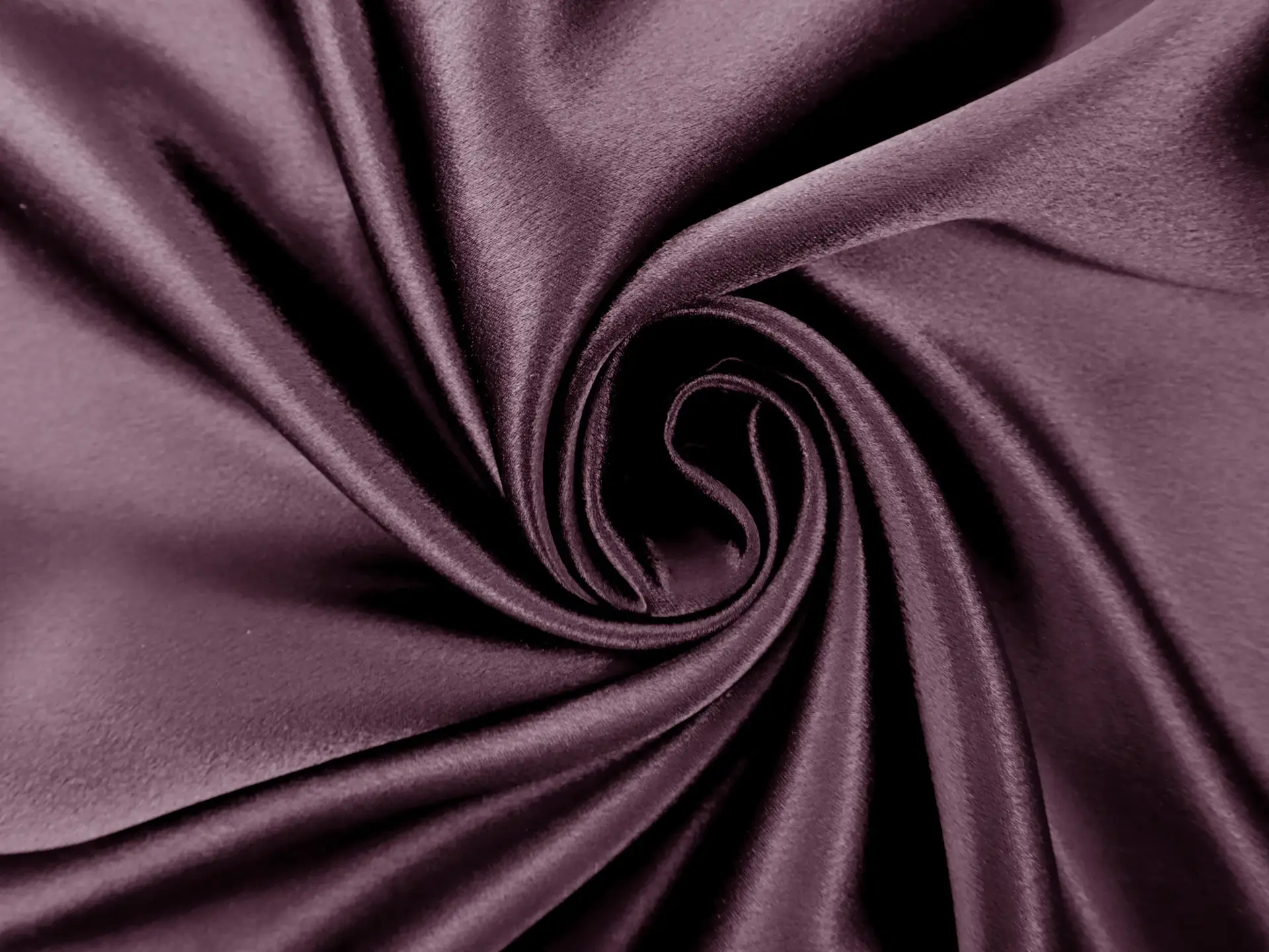 Polyester Crepe Back Satin in Eggplant 