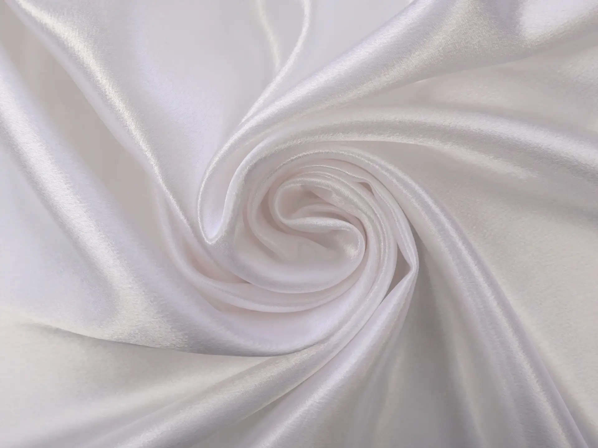 Polyester Crepe Back Satin in White