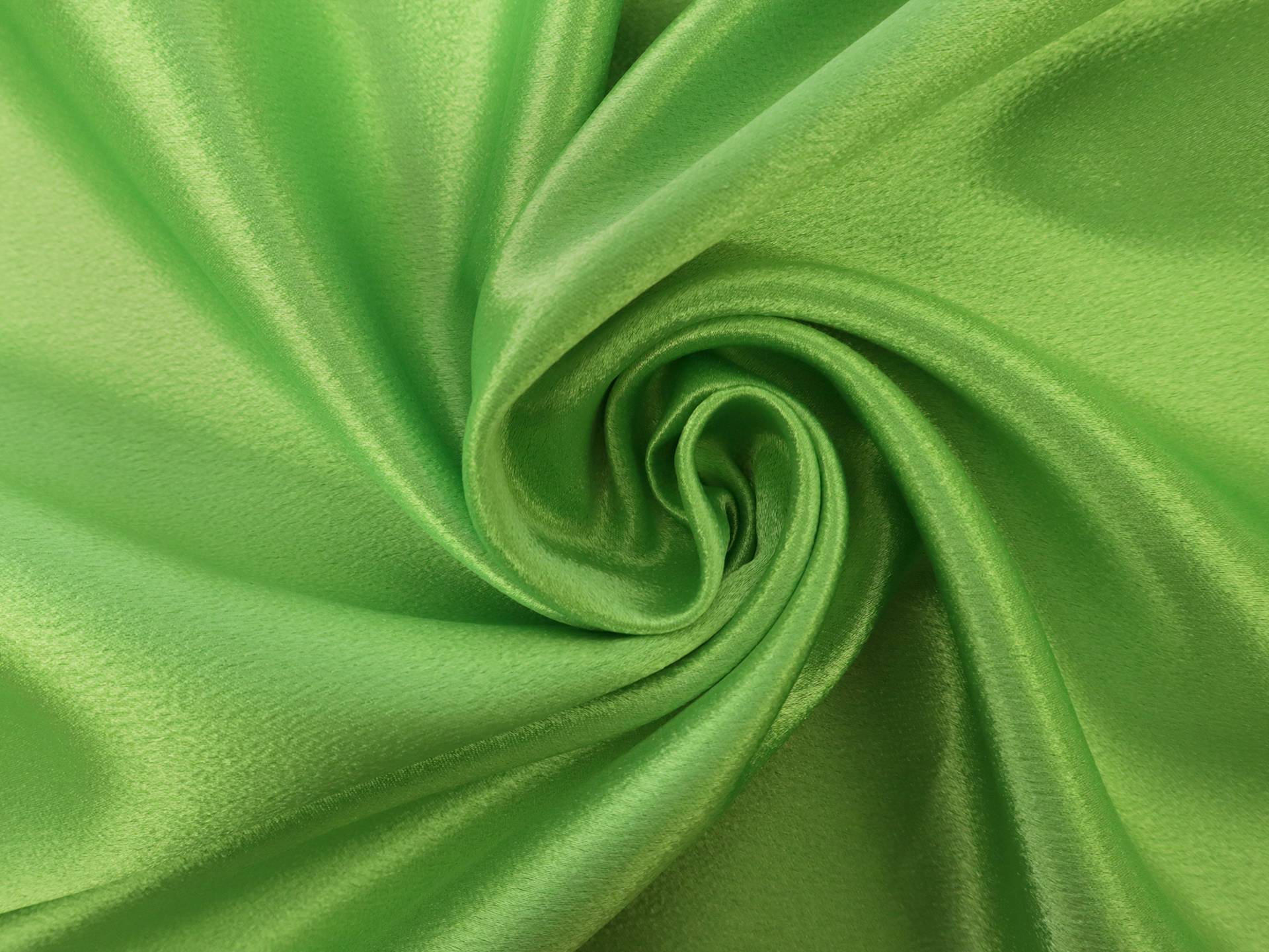Polyester Crepe Back Satin in Chartreuse
