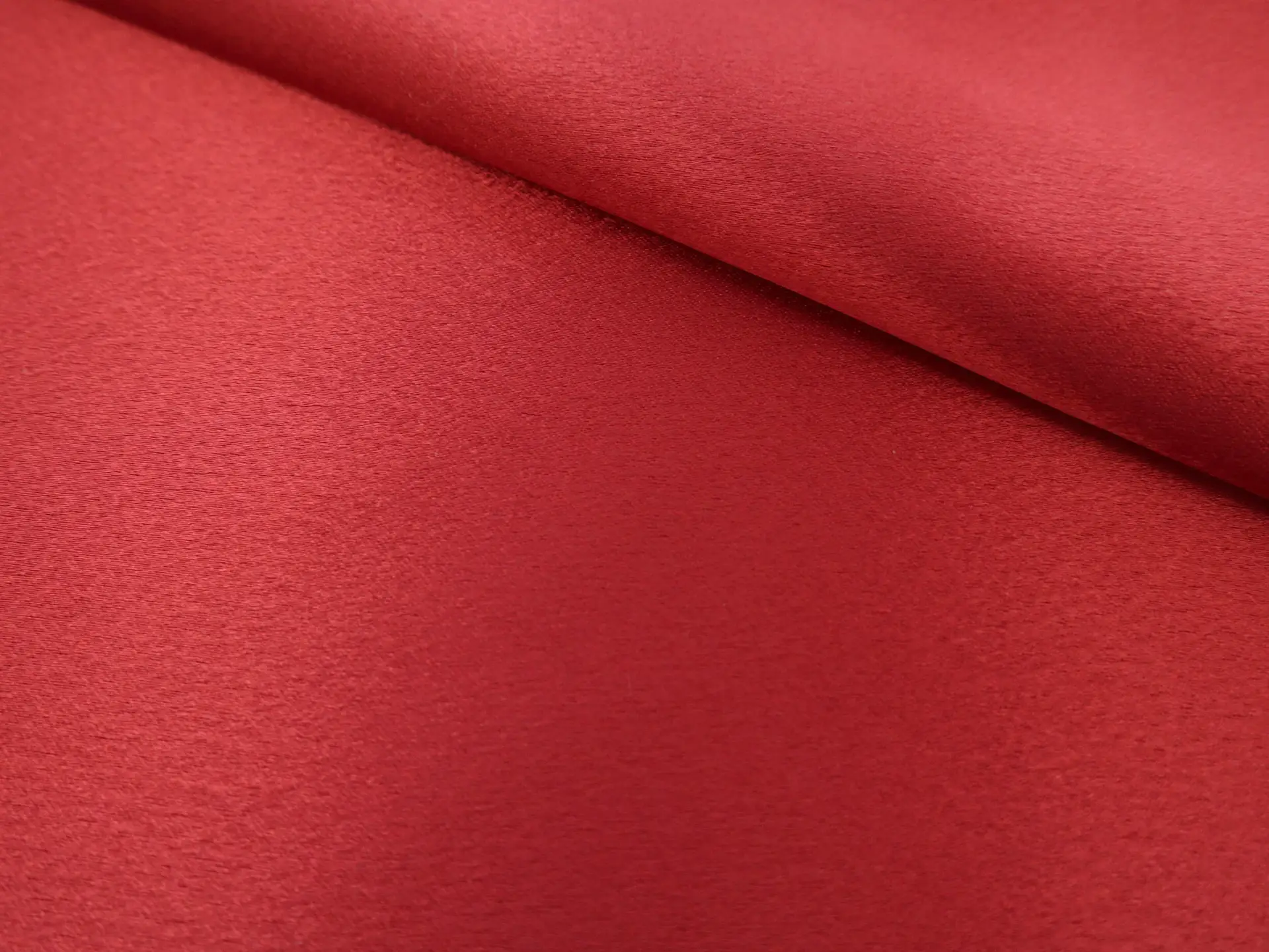 Polyester Crepe Back Satin in Red