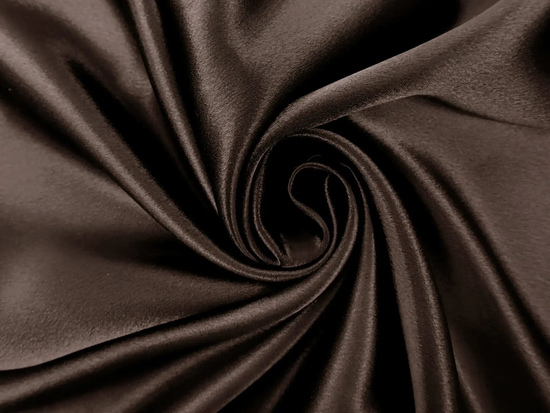 Polyester Crepe Back Satin in Brown