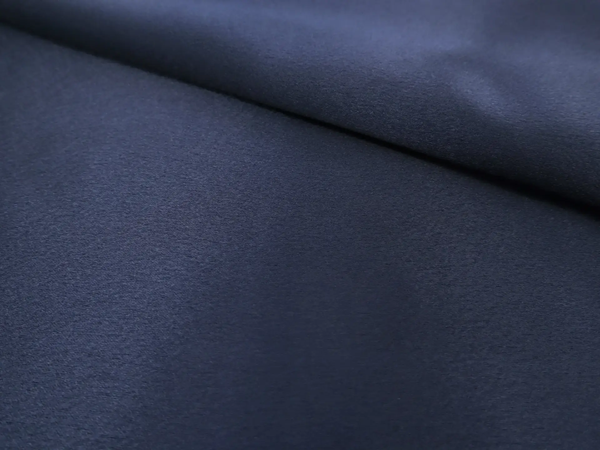 Polyester Crepe Back Satin in Midnight Navy