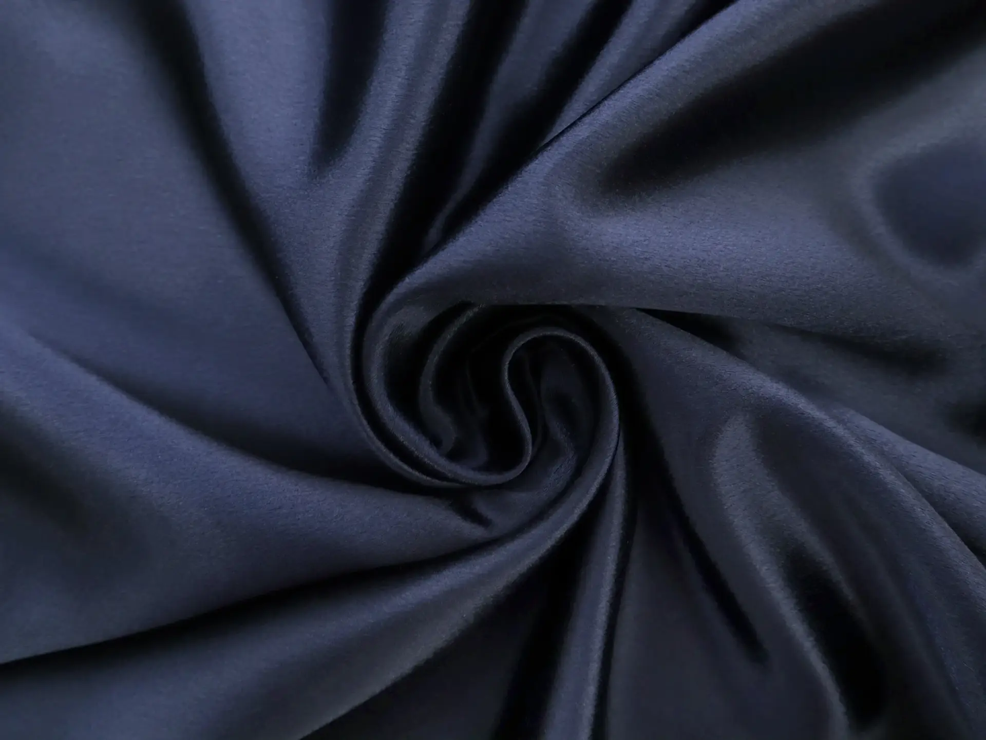 Polyester Crepe Back Satin in Midnight Navy