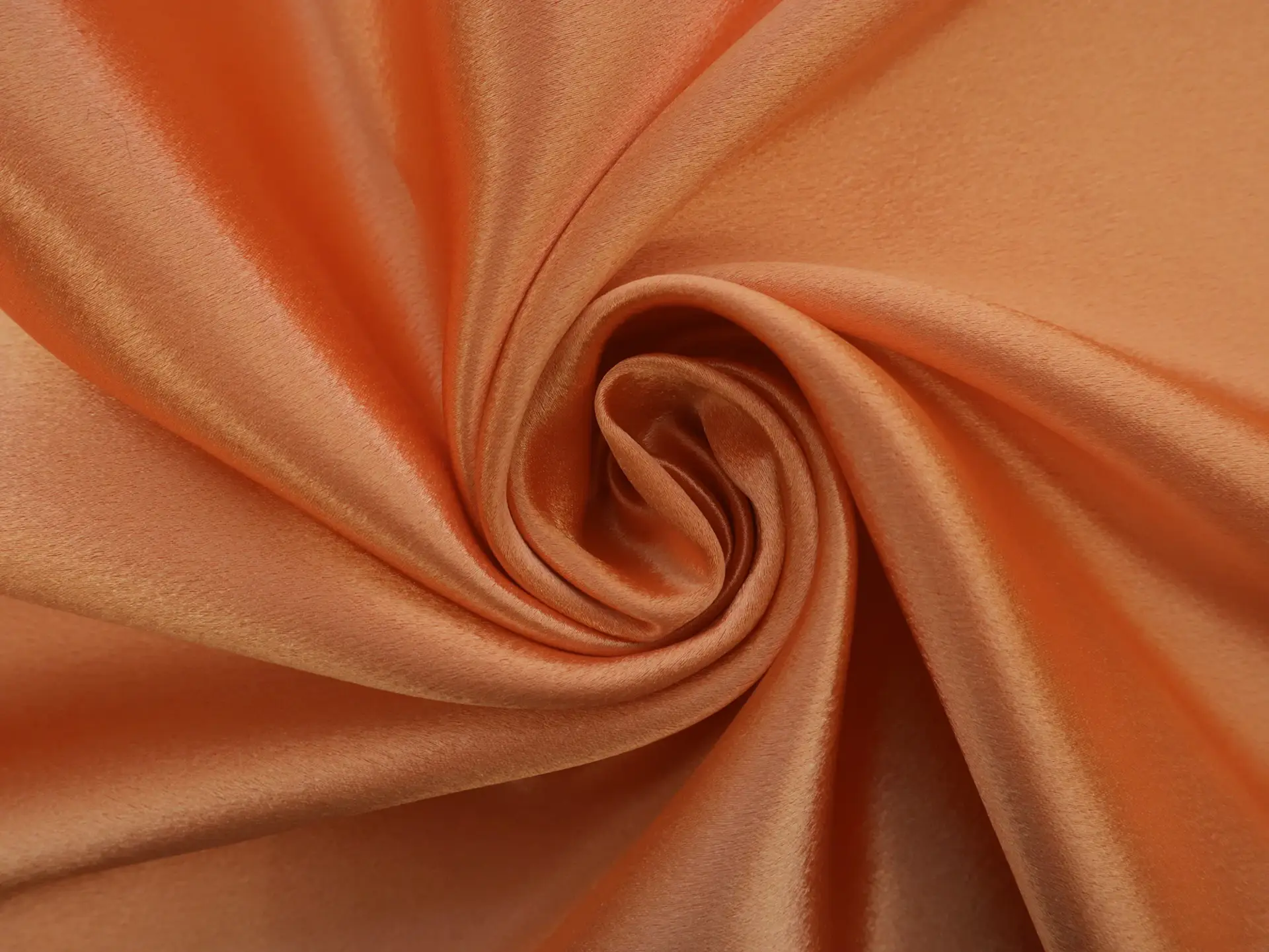 Polyester Crepe Back Satin in Orange
