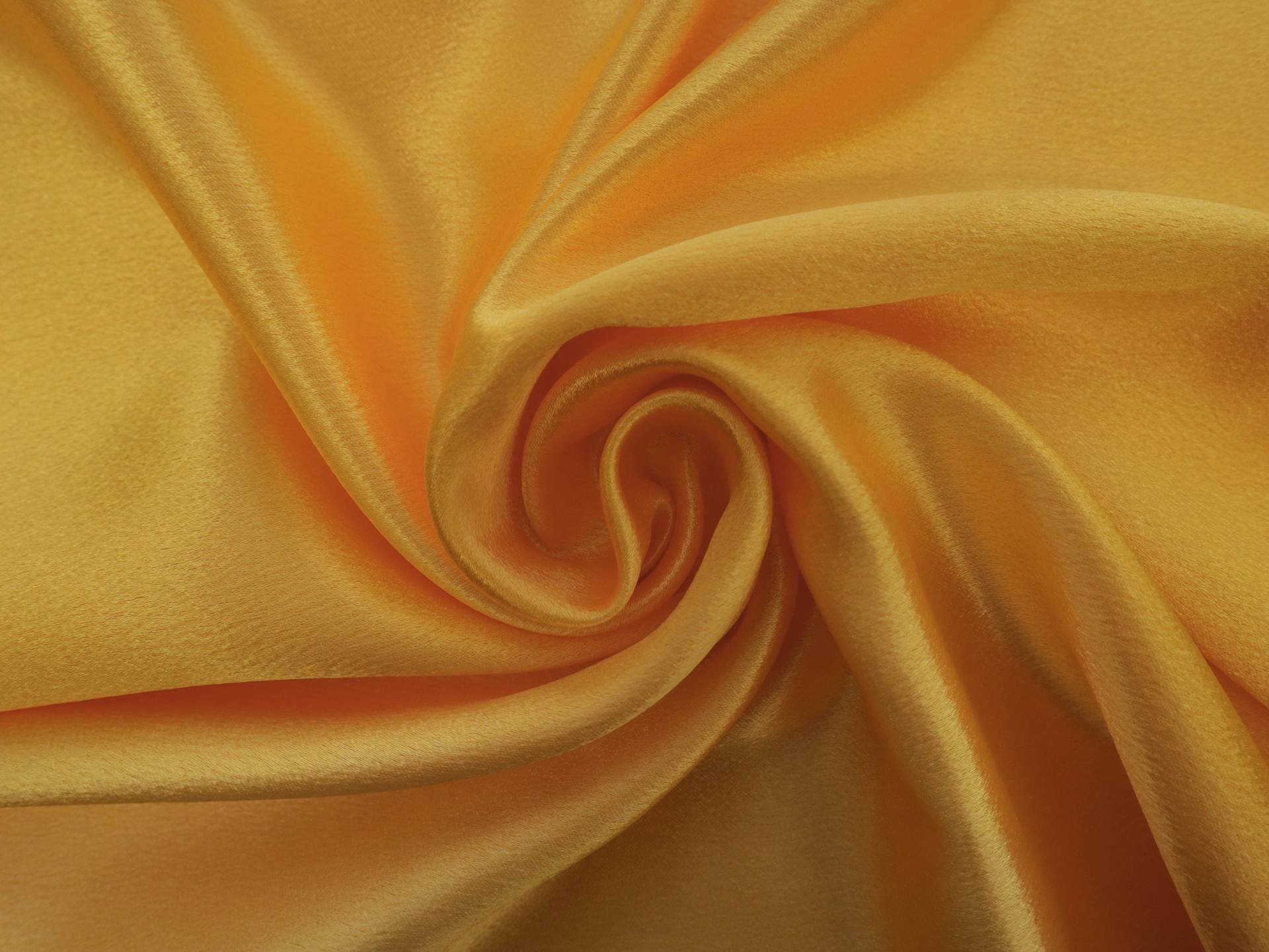 Polyester Crepe Back Satin in Canary Yellow
