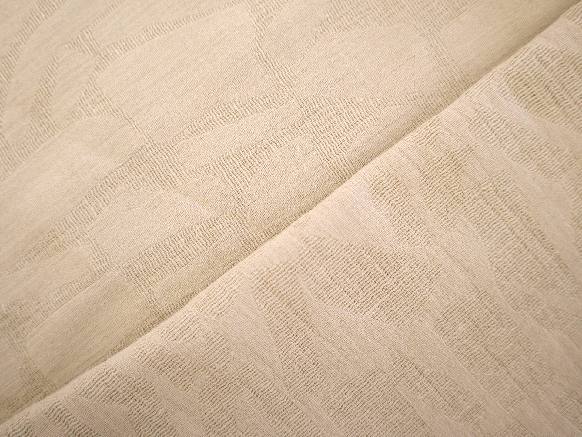 Cotton Blend Doublefaced Brocade in Natural