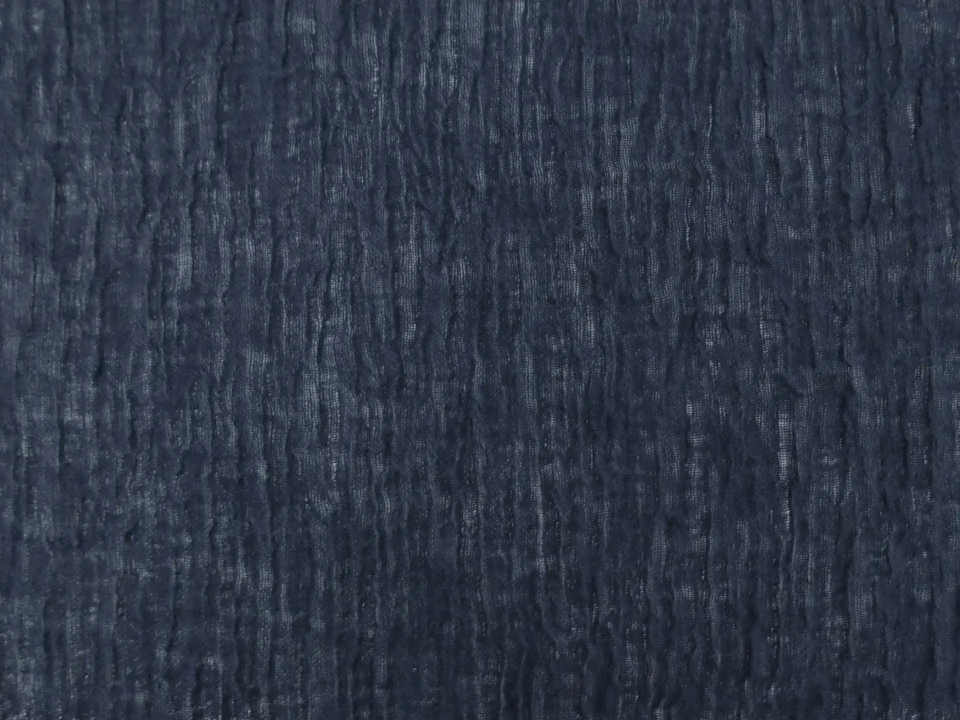 Crinkled Linen Gauze in Navy