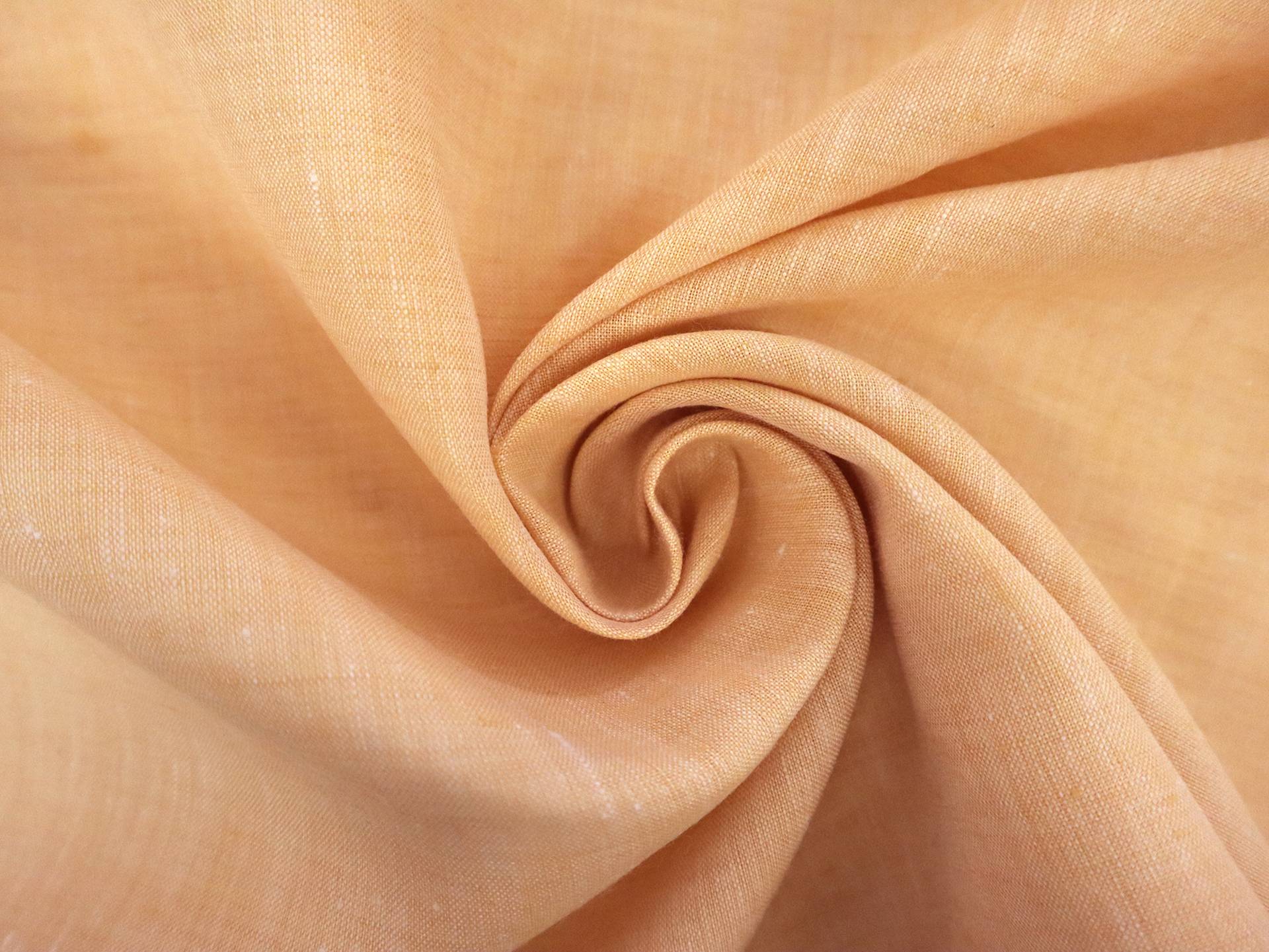 Italian Two Toned Linen in Mango