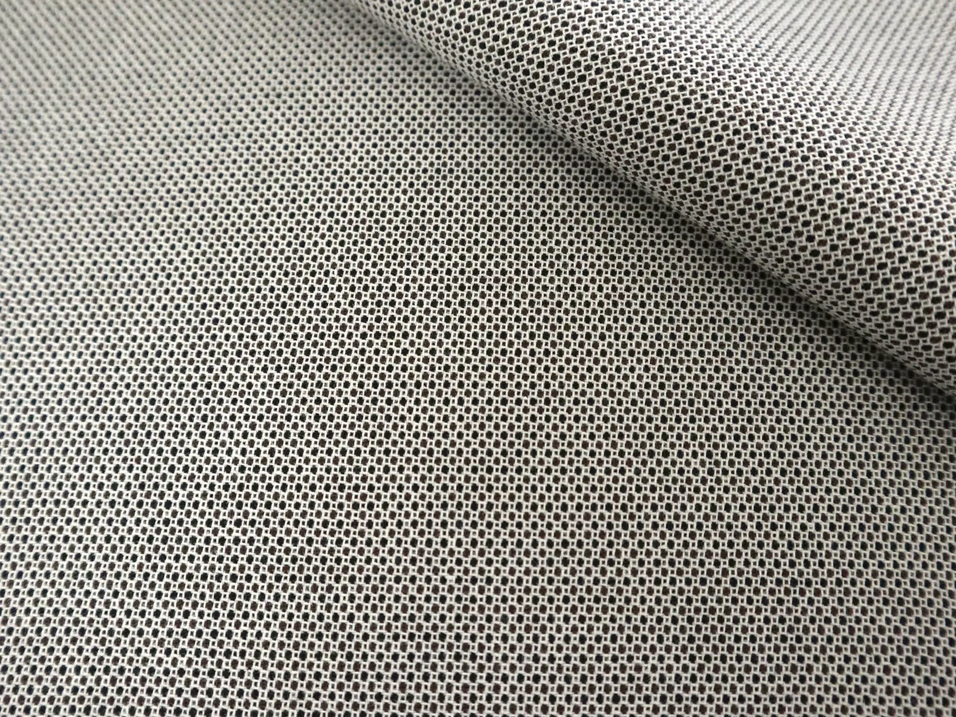 Cotton and Linen with Microdots in Brown and Black