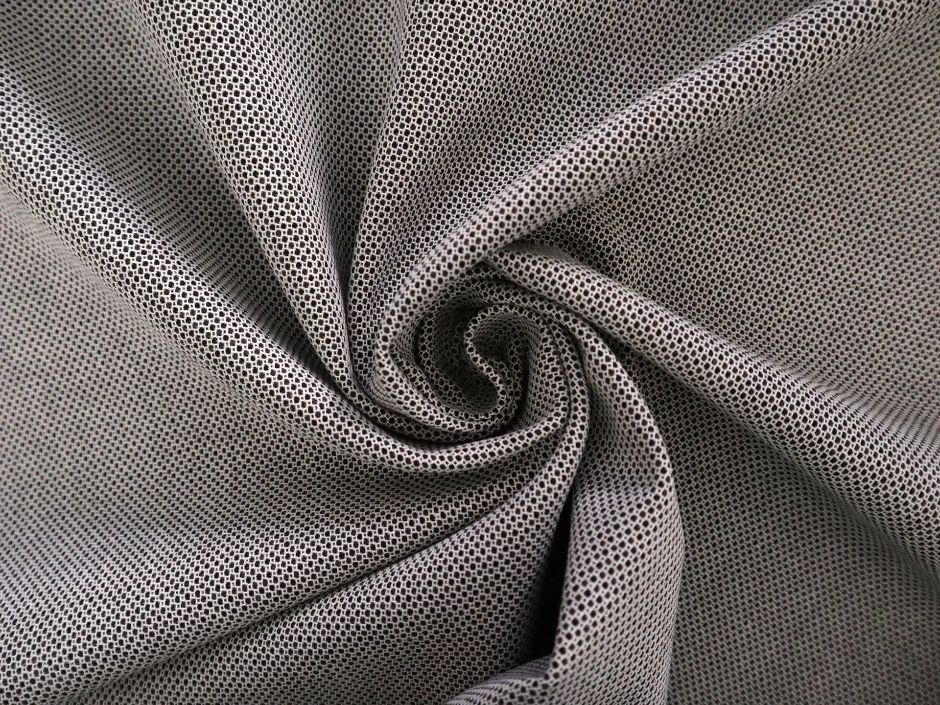Cotton and Linen with Microdots in Brown and Black