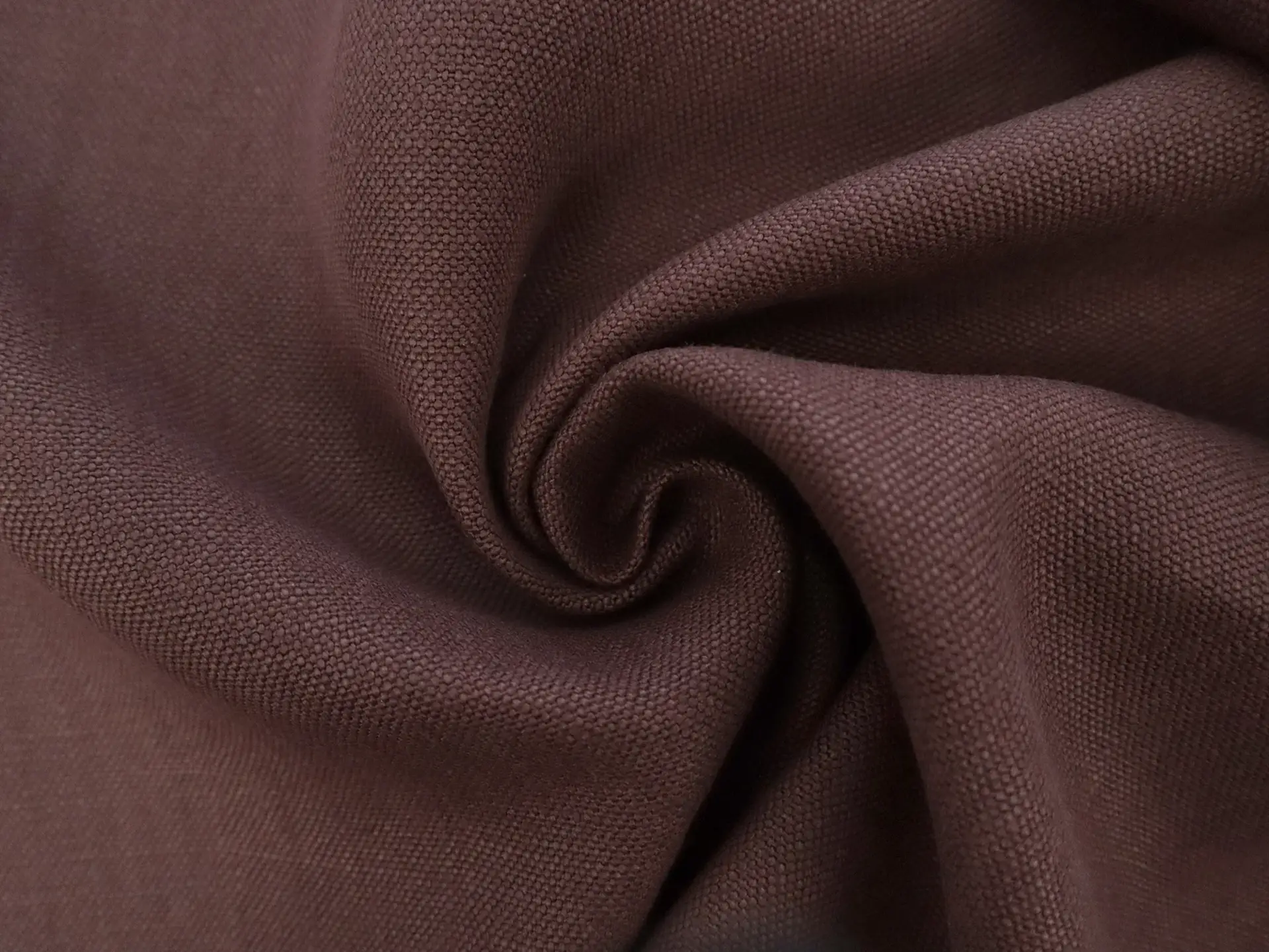 Belgian Stain Resistant Upholstery Linen in Red Earth
