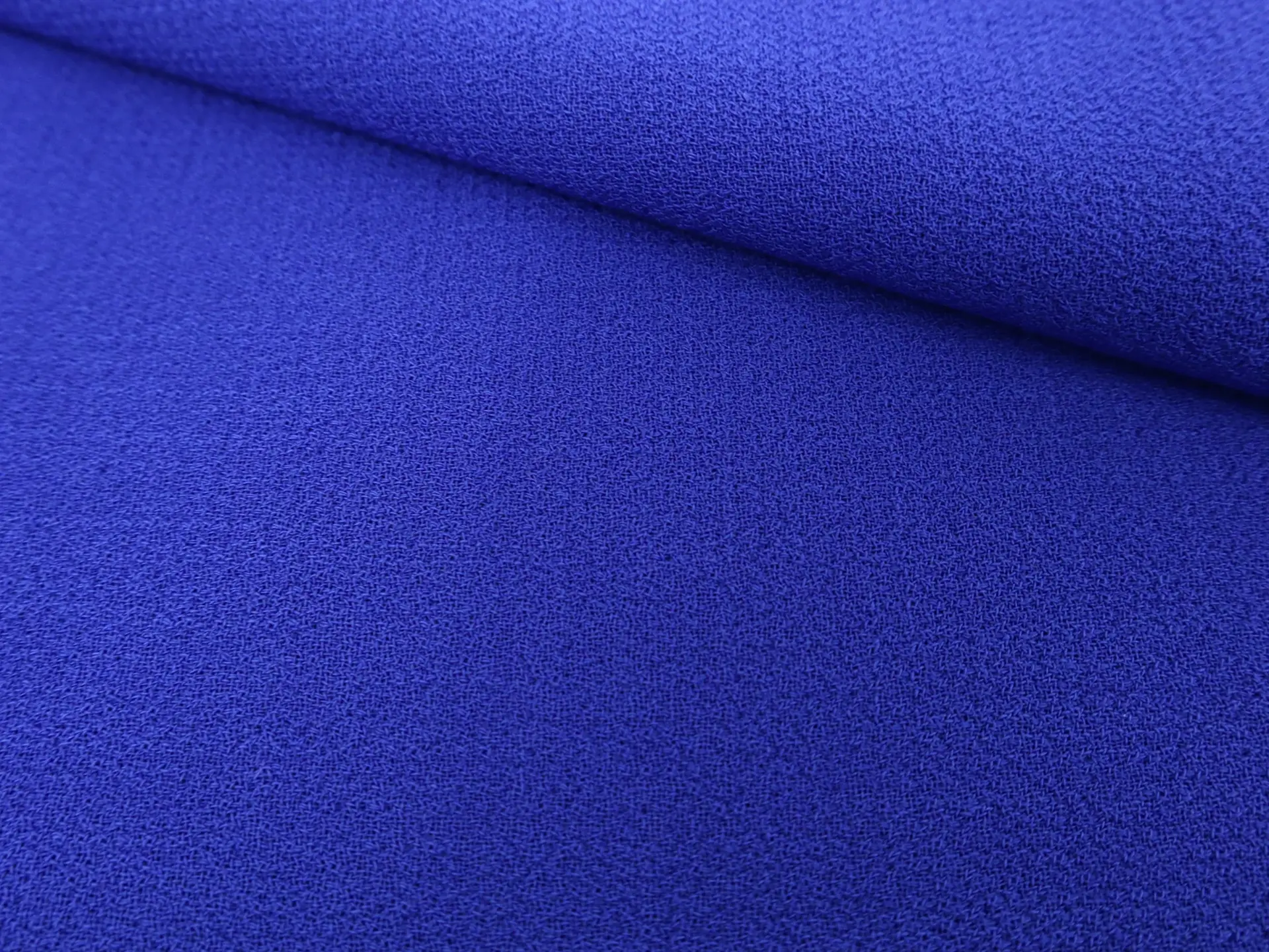 Italian Wool Double Crepe in Royal Blue