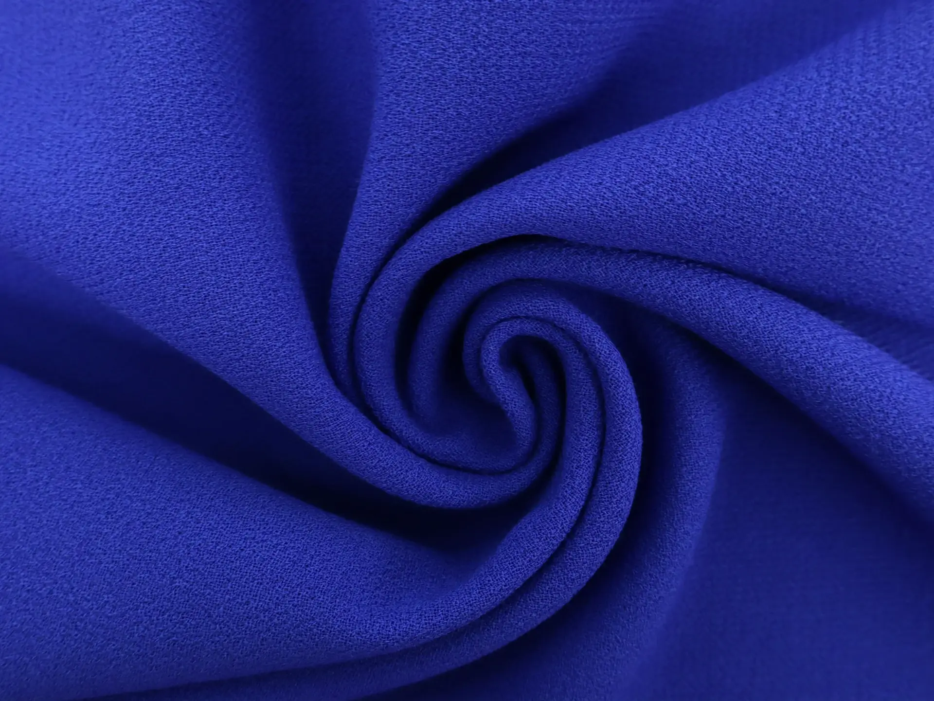 Italian Wool Double Crepe in Royal Blue