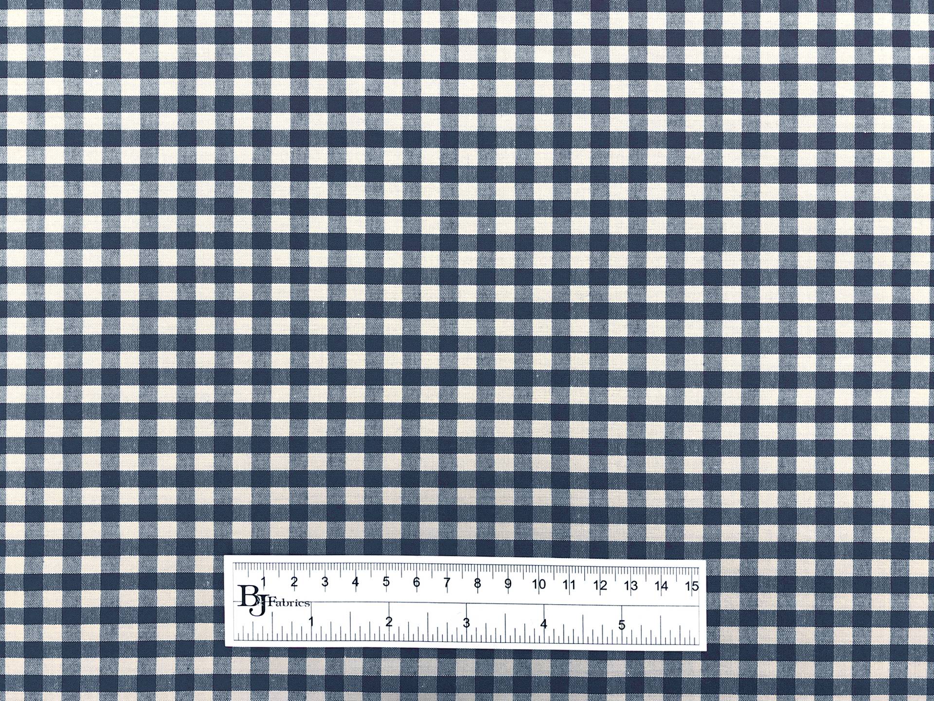 Japanese 1/4" Cotton Gingham in Teal Blue