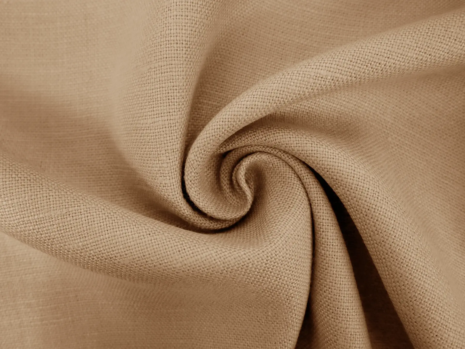 Belgian Sanforized Upholstery Linen in Antelope Brown