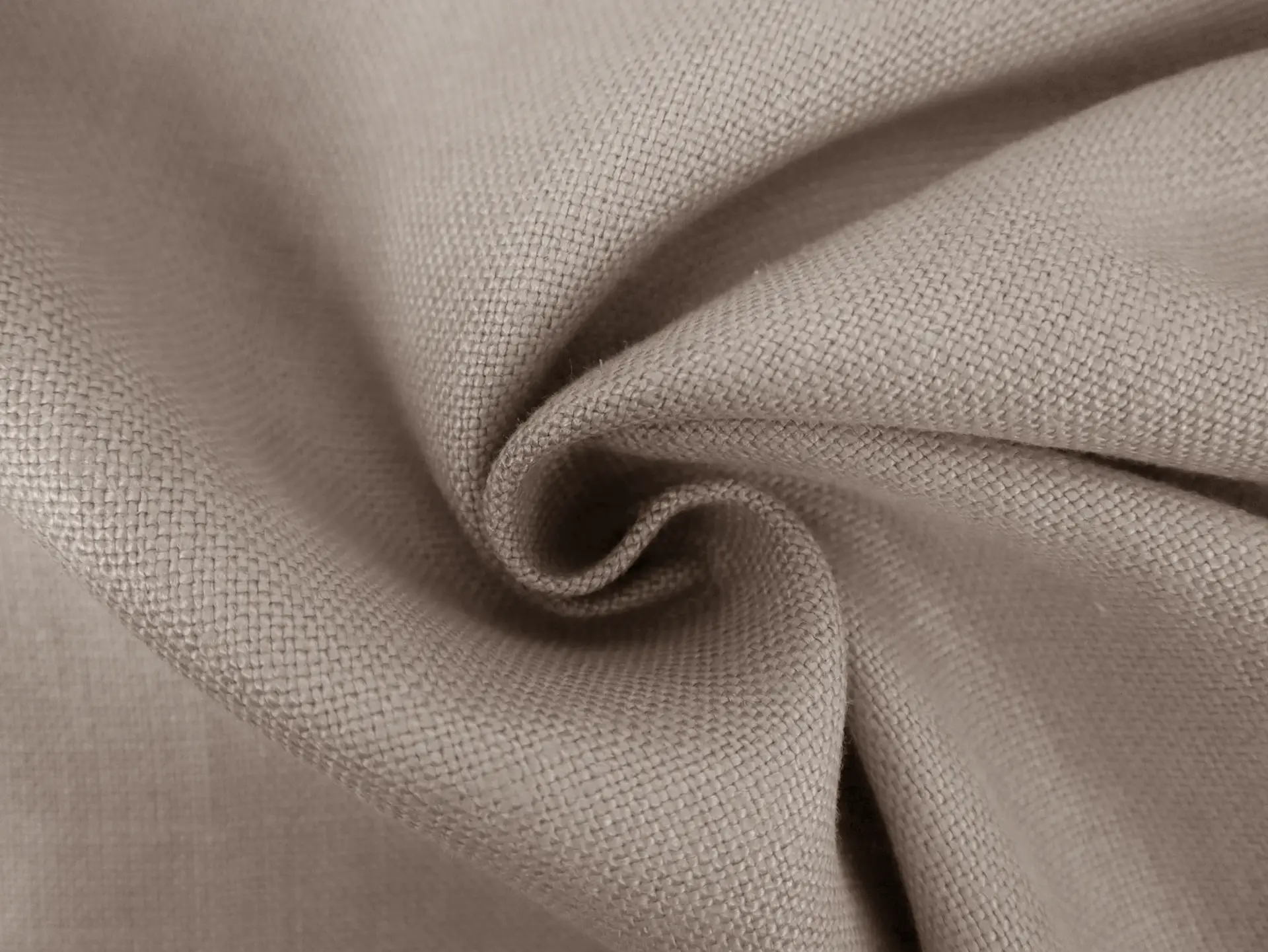 Belgian Sanforized Upholstery Linen in Warm Grey