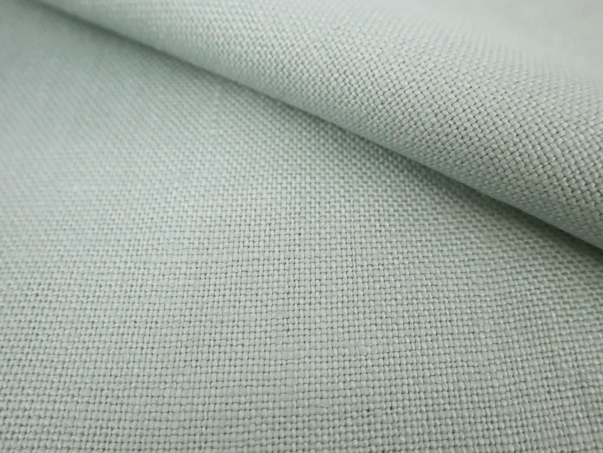 Belgian Sanforized Upholstery Linen in Storm Blue