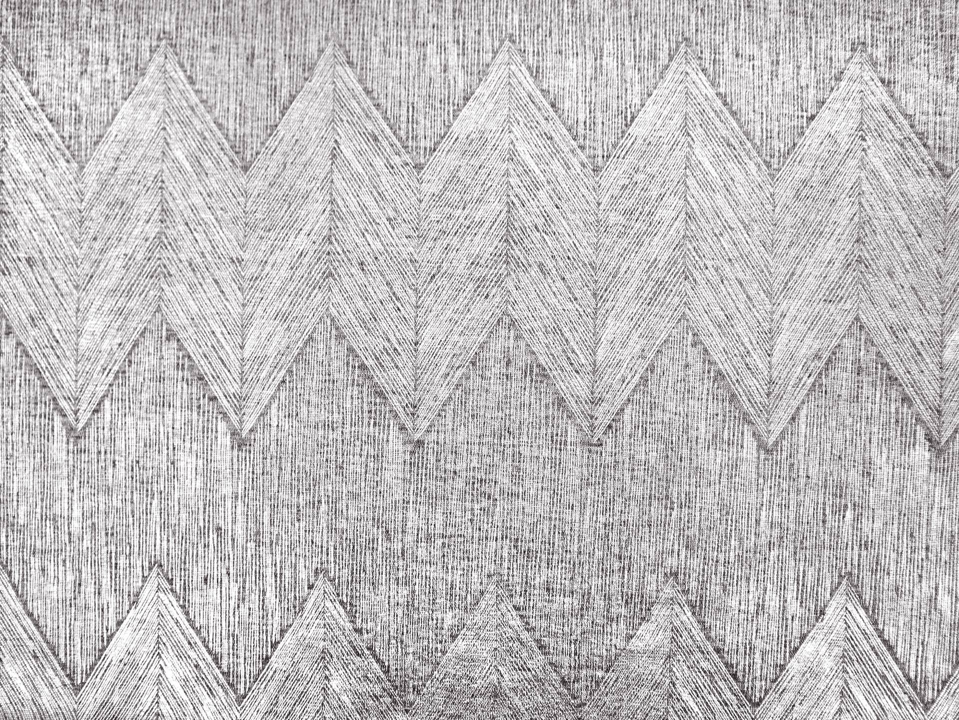 Metallic Poly Jersey with Chevron Pattern in Silver