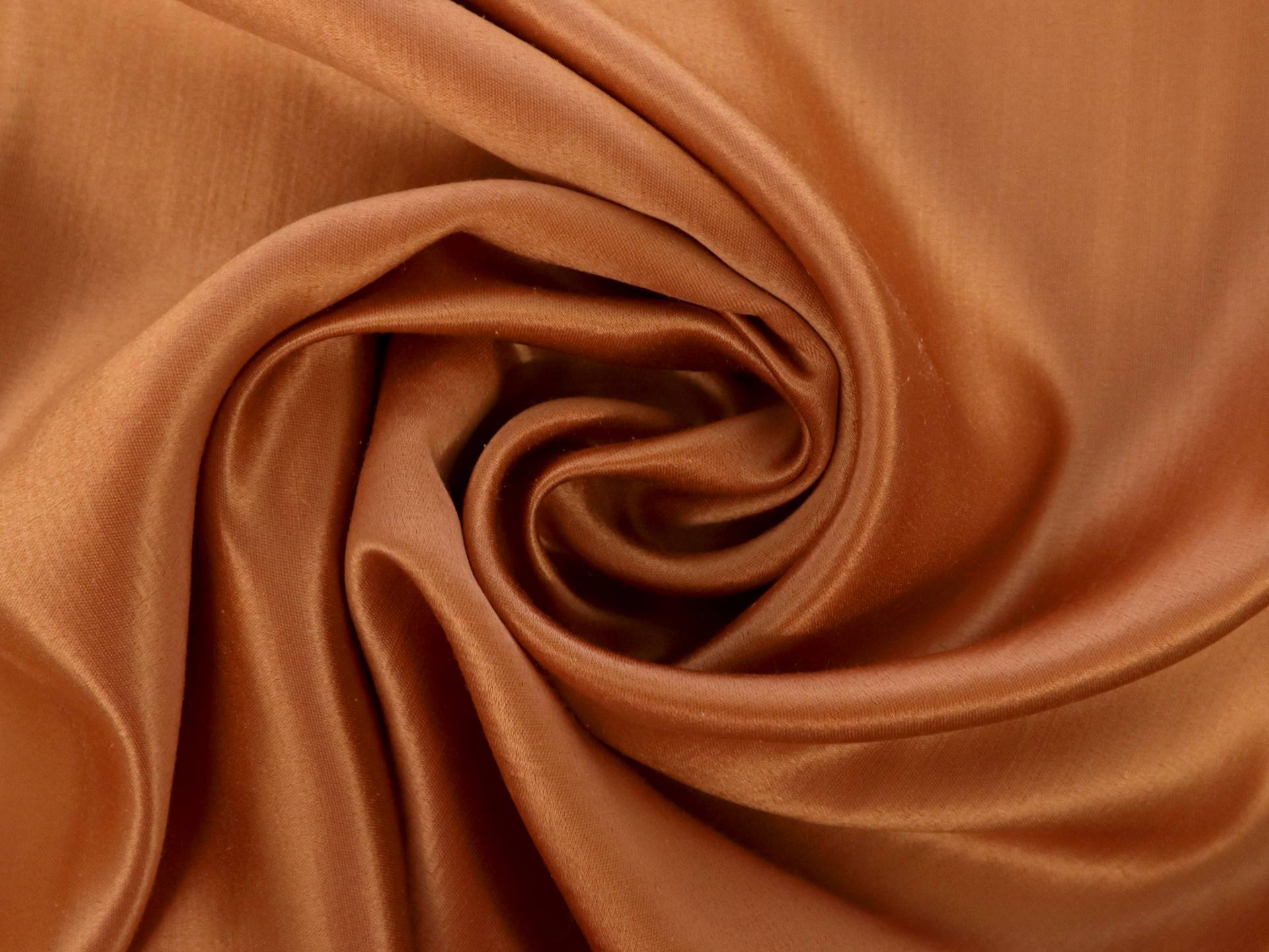 Silk and Wool Satin in Pumpkin
