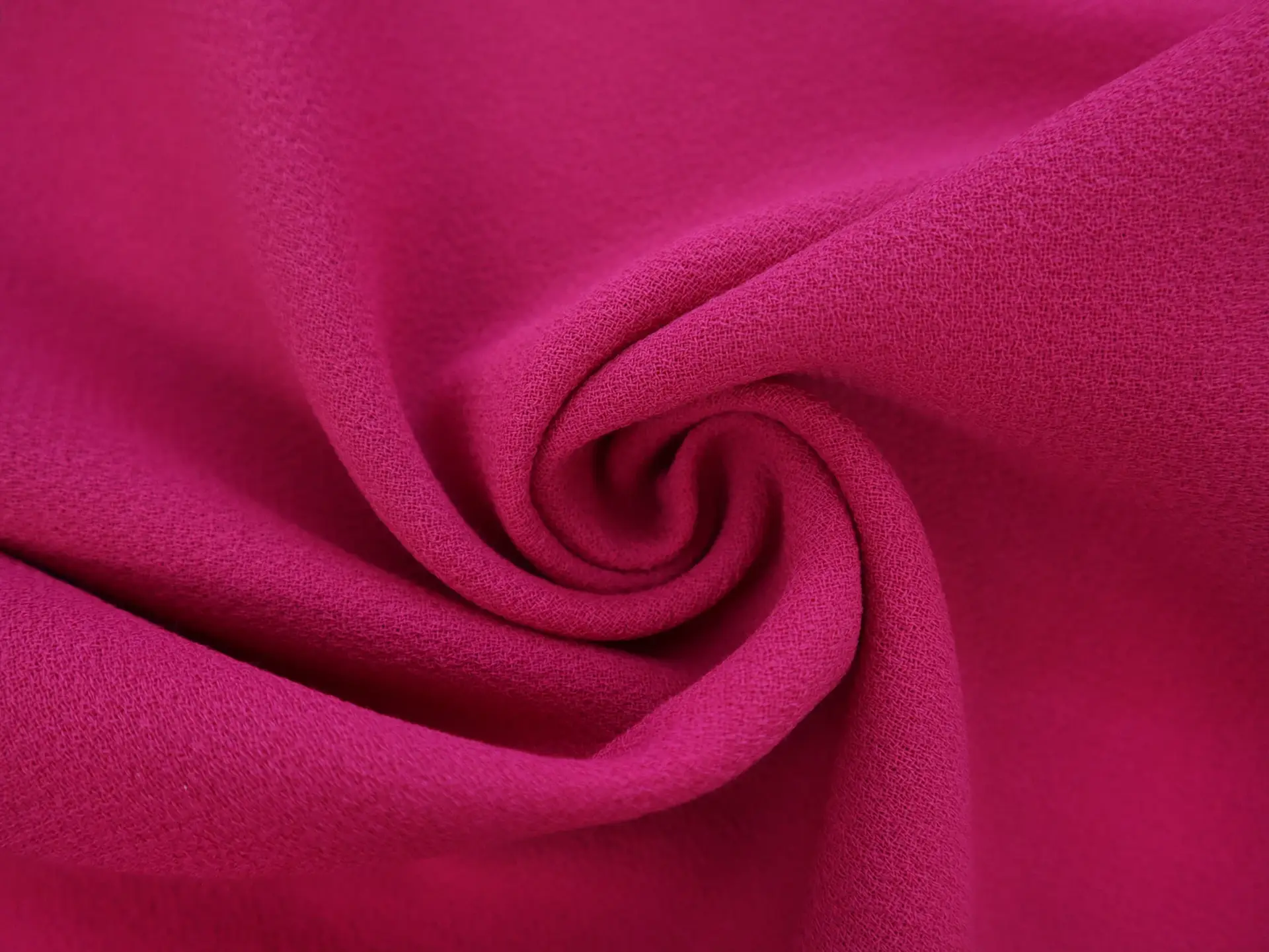 Italian Wool Double Crepe in Fuxia