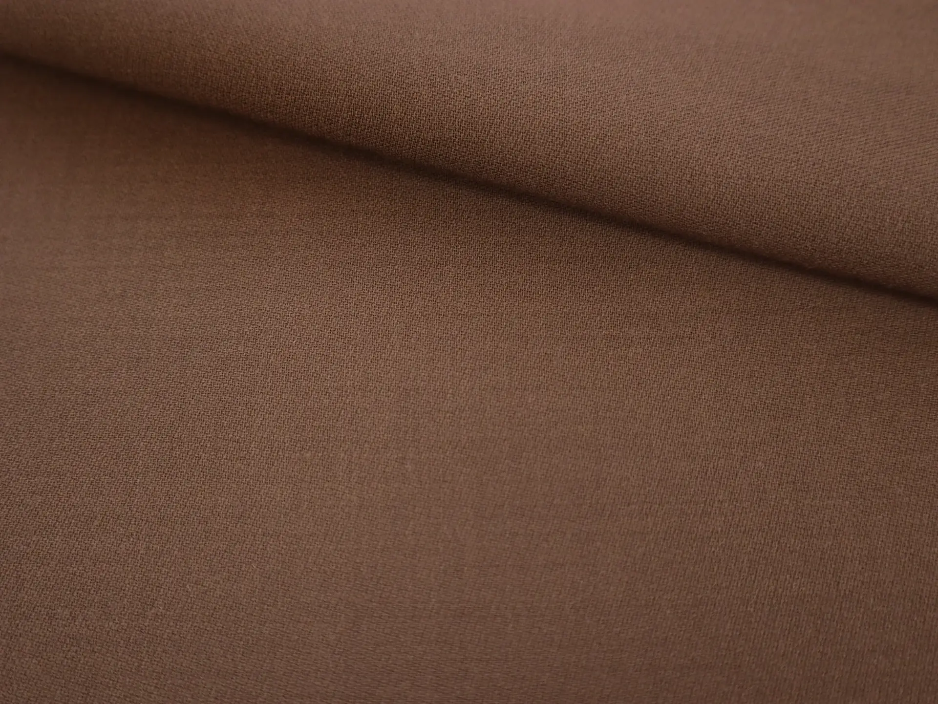 Designer Wool Crepe in Brown Taupe