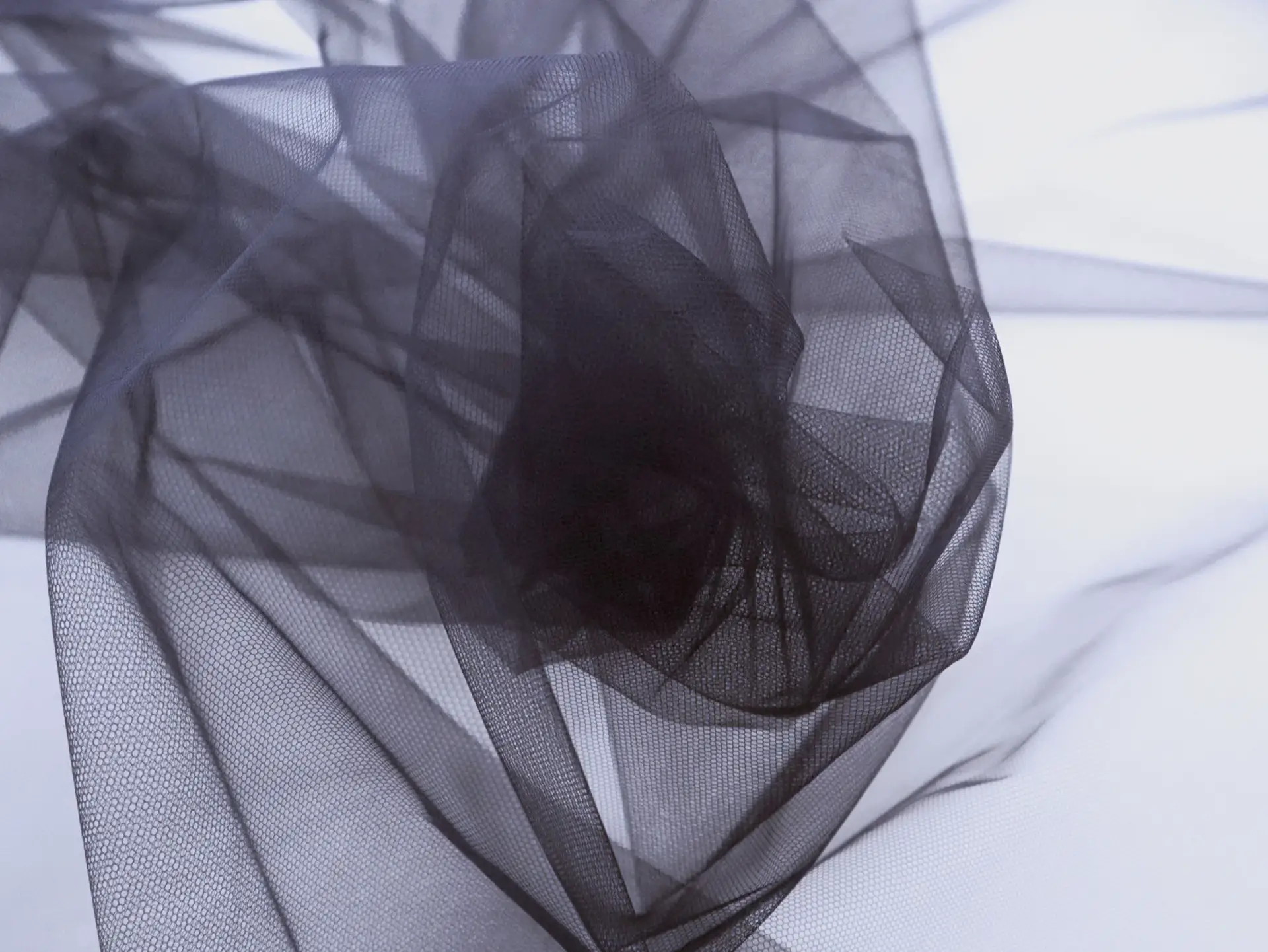 Nylon Illusion Tulle in Navy