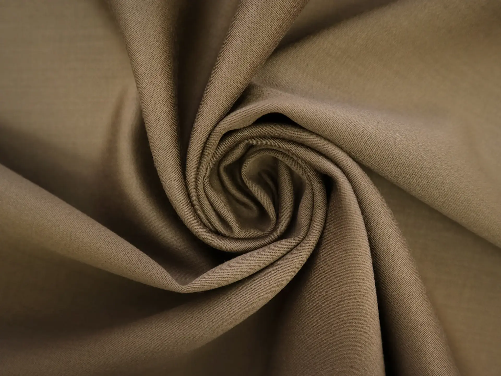 Wool & Cashmere Satin in Chocolate