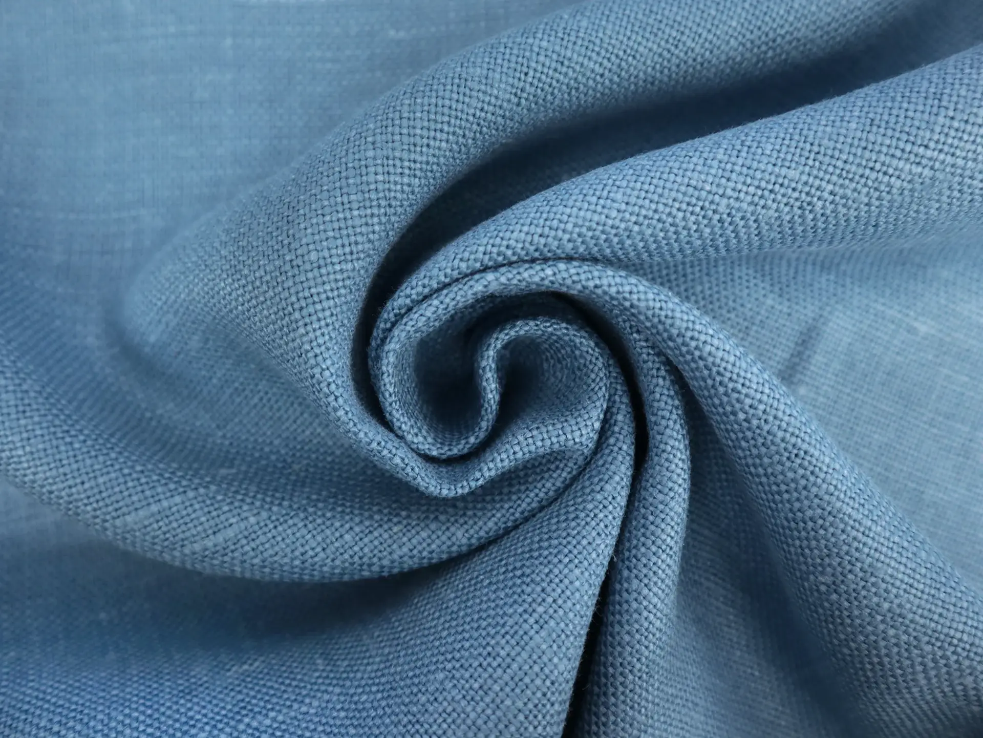 Belgian Sanforized Upholstery Linen in Cerulean