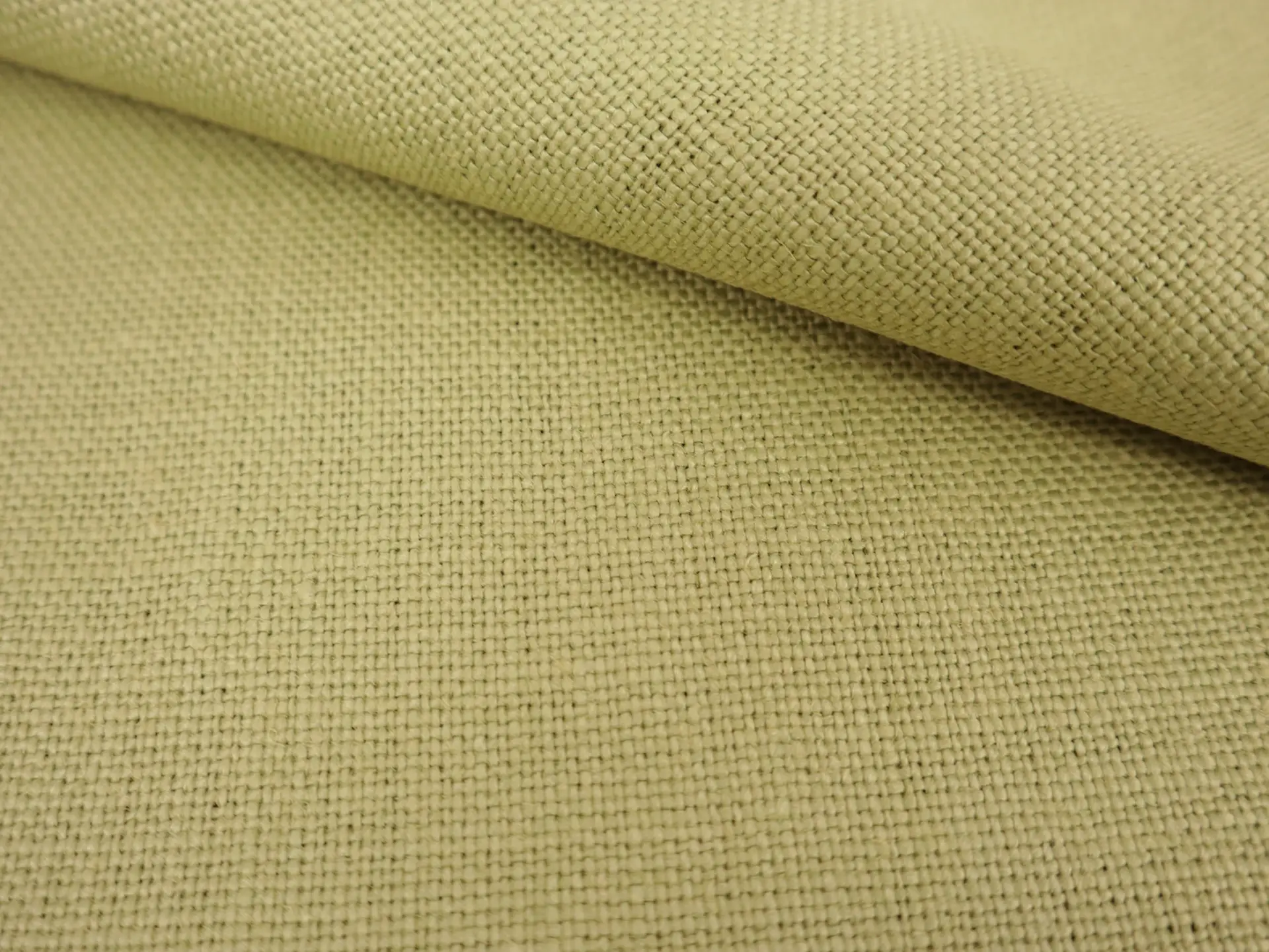 Belgian Sanforized Upholstery Linen in Light Avocado