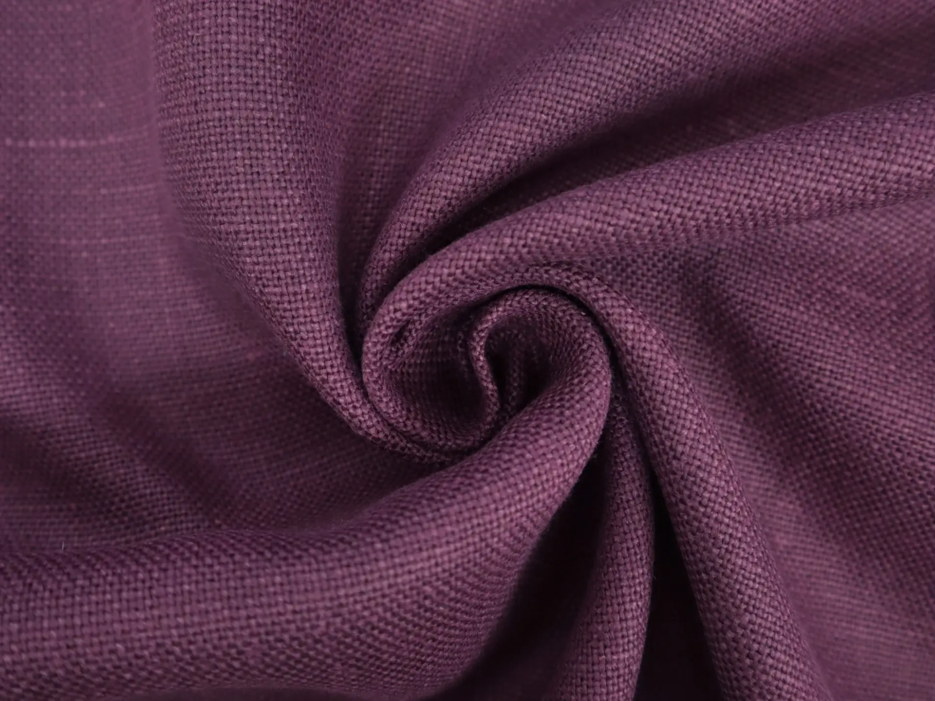 Belgian Sanforized Upholstery Linen in Plum