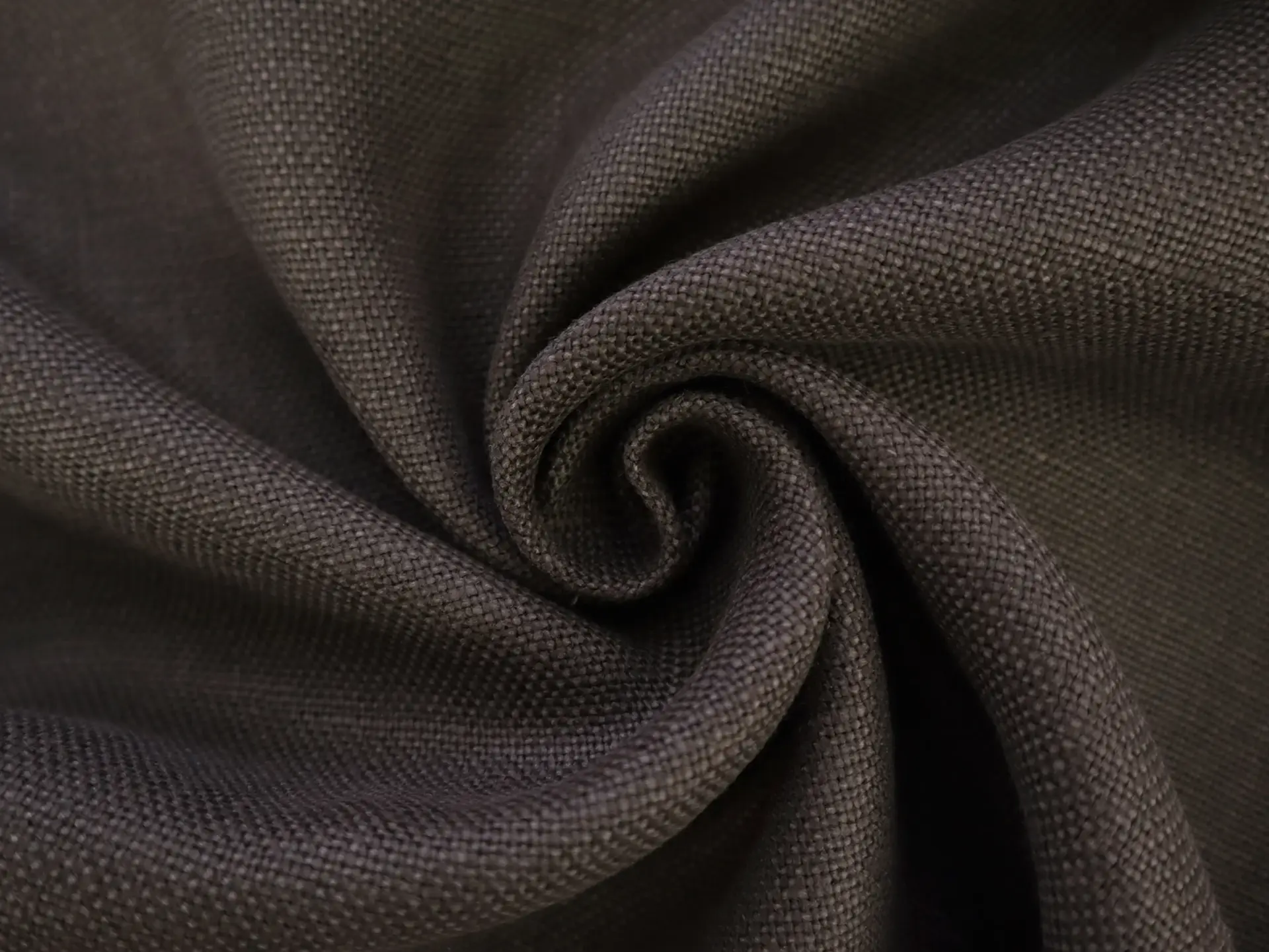Belgian Sanforized Upholstery Linen in Espresso