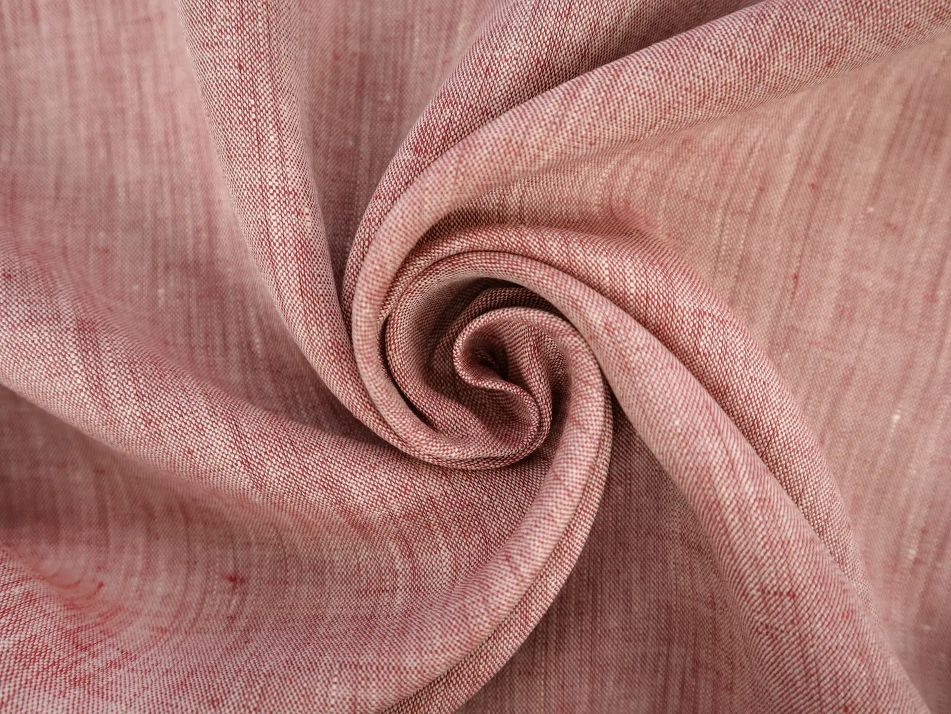 Two Toned Lightweight Linen in Old Rose White