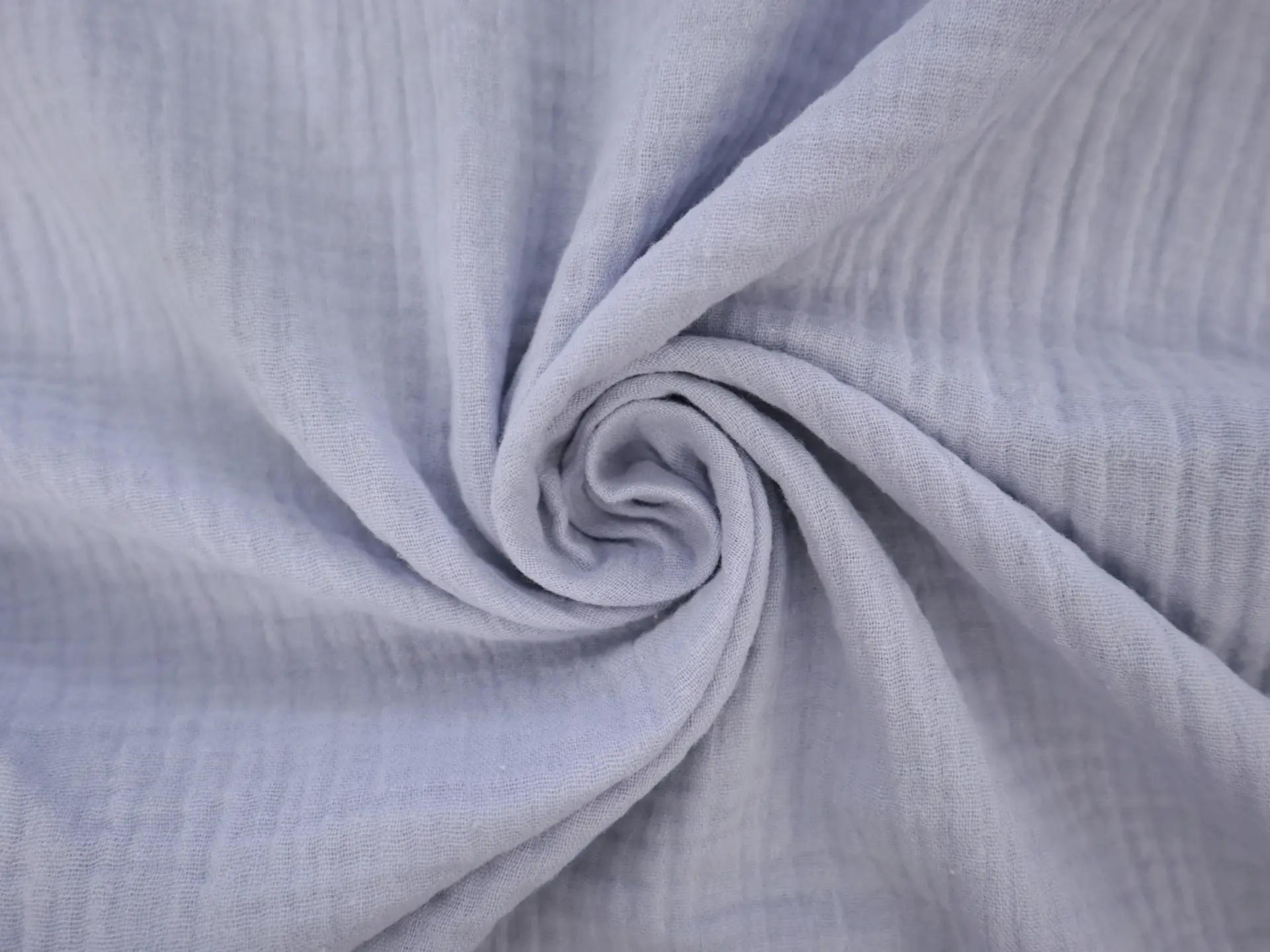 Cotton Double Gauze in Dusty Blue