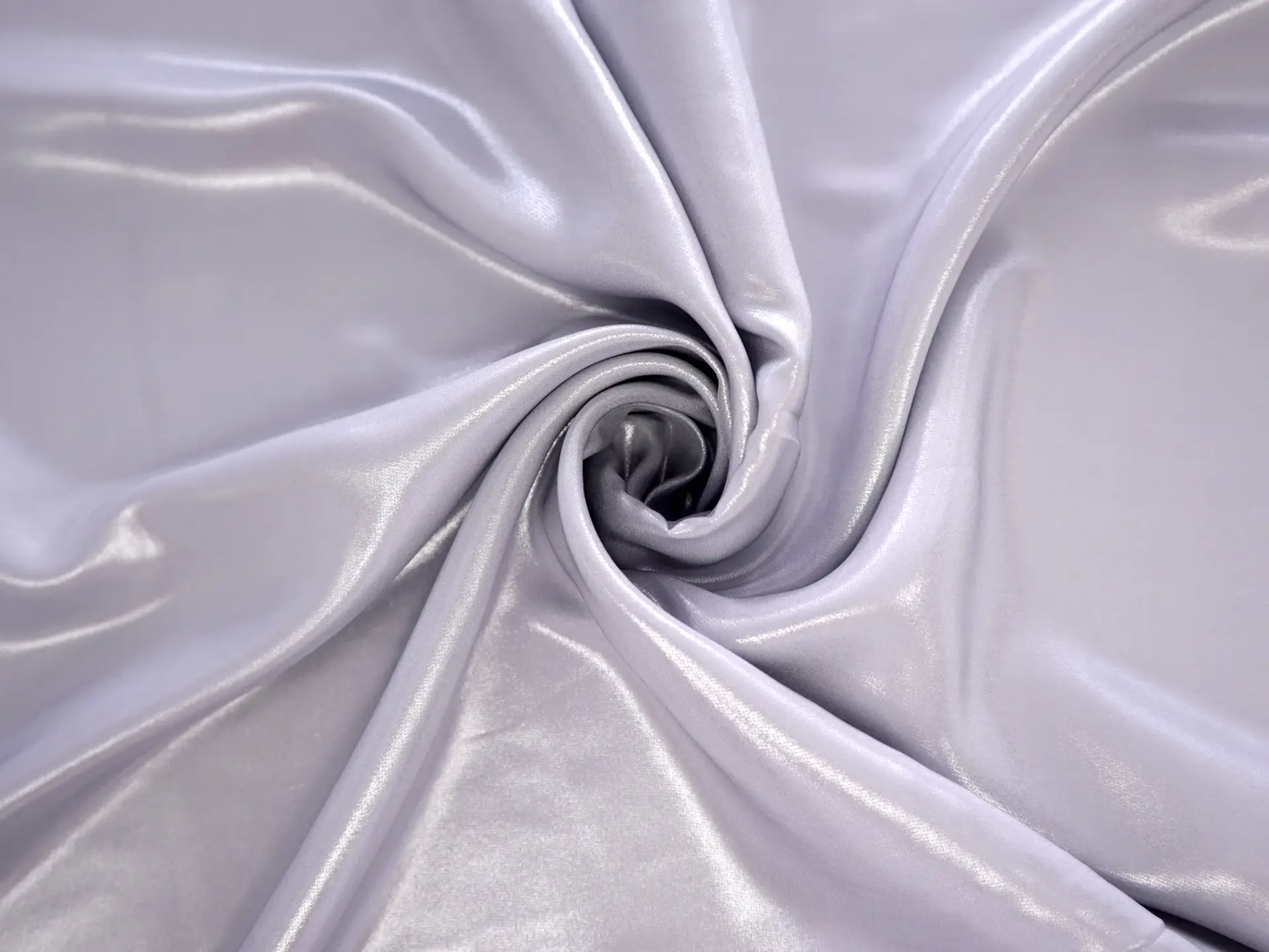 Metallic Coated Silk Chiffon in Grey