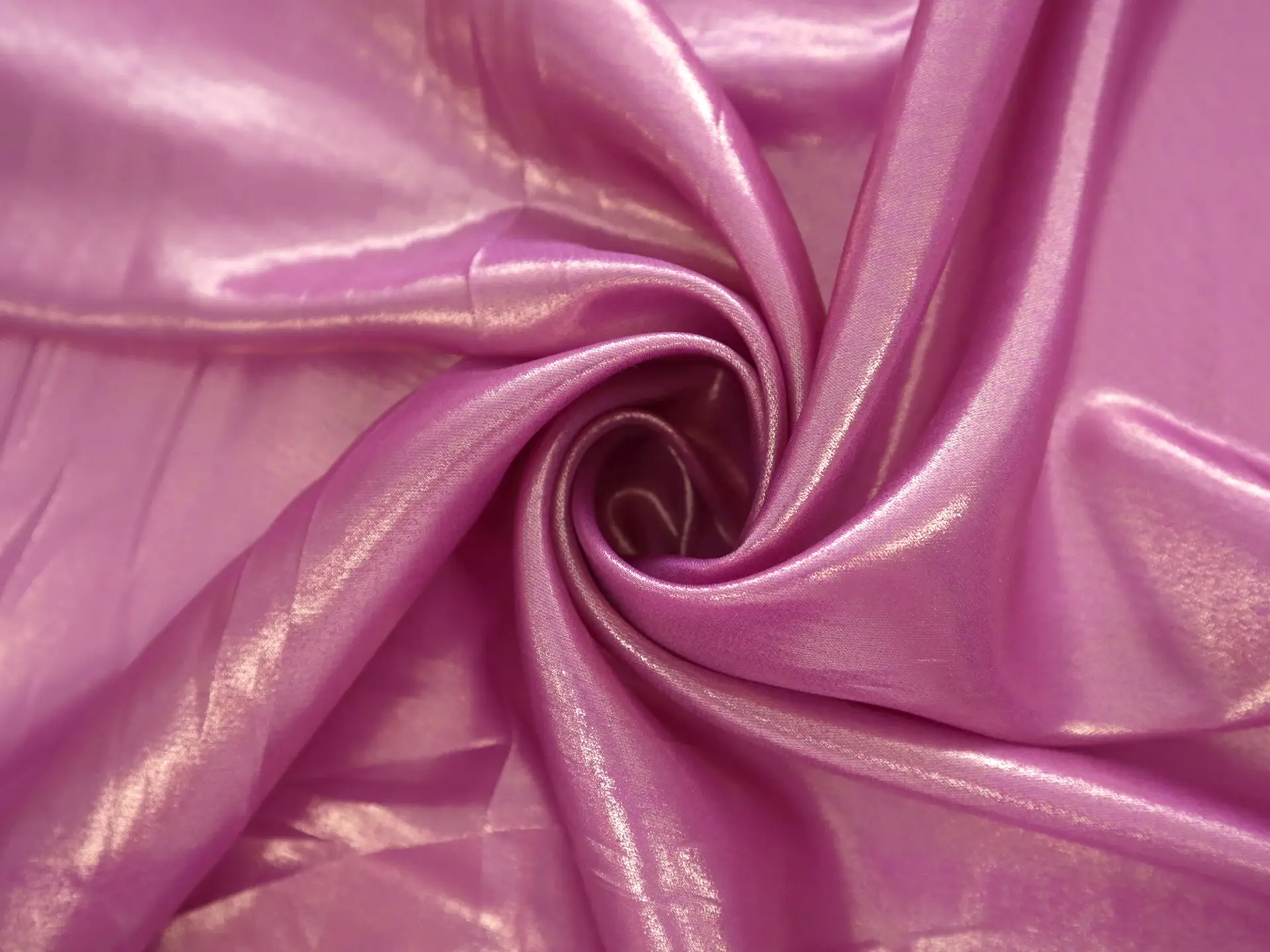 Metallic Coated Silk Chiffon in Fuchsia
